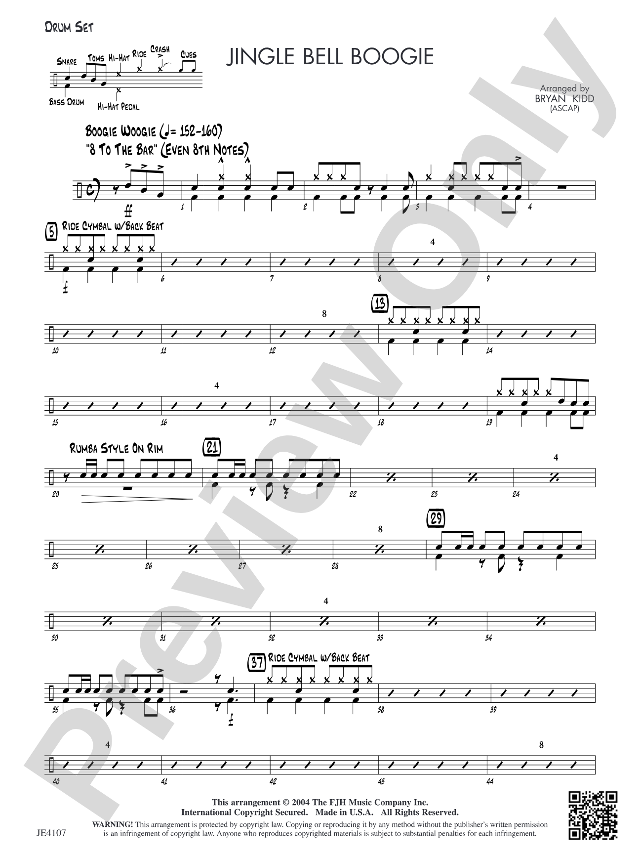 Jingle Bell Boogie: Drum Set