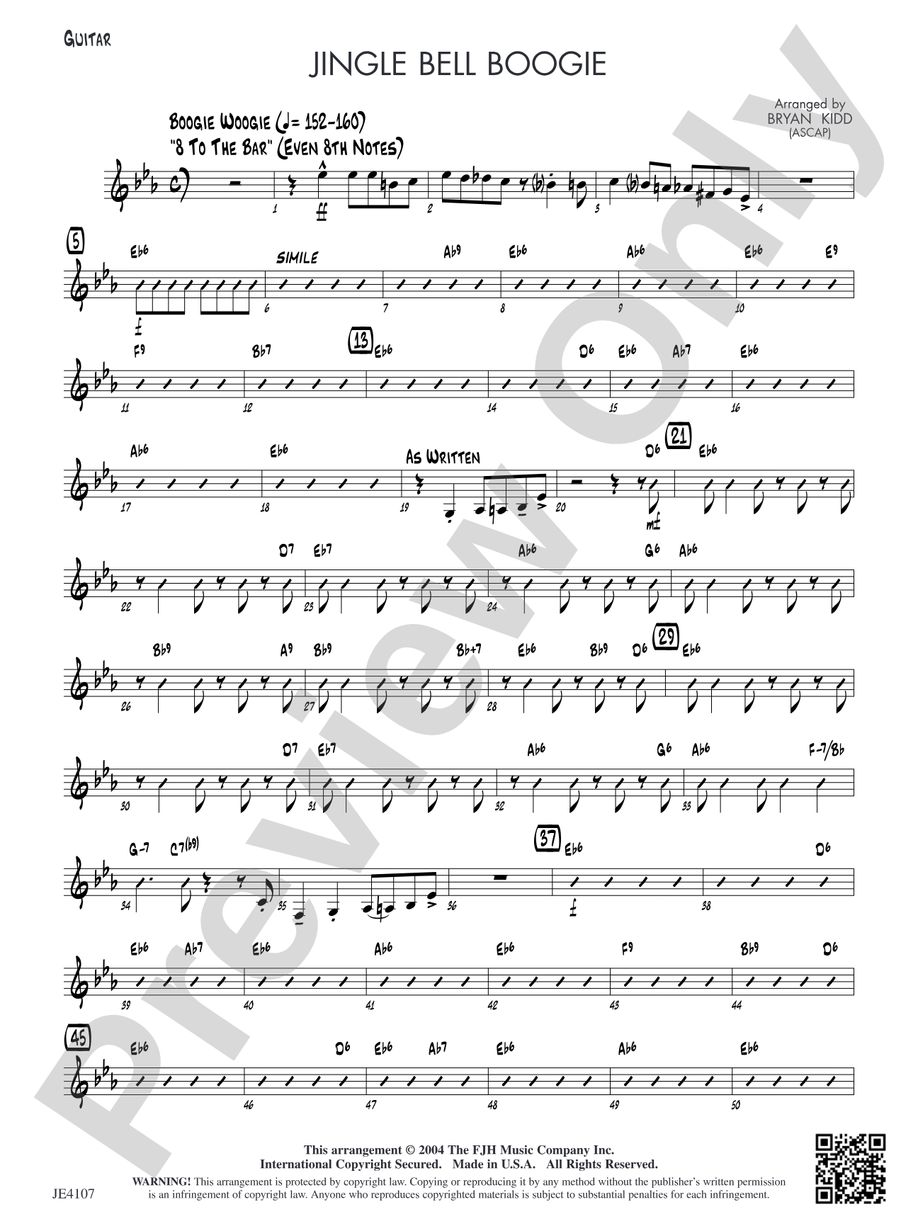 Jingle Bell Boogie: Guitar