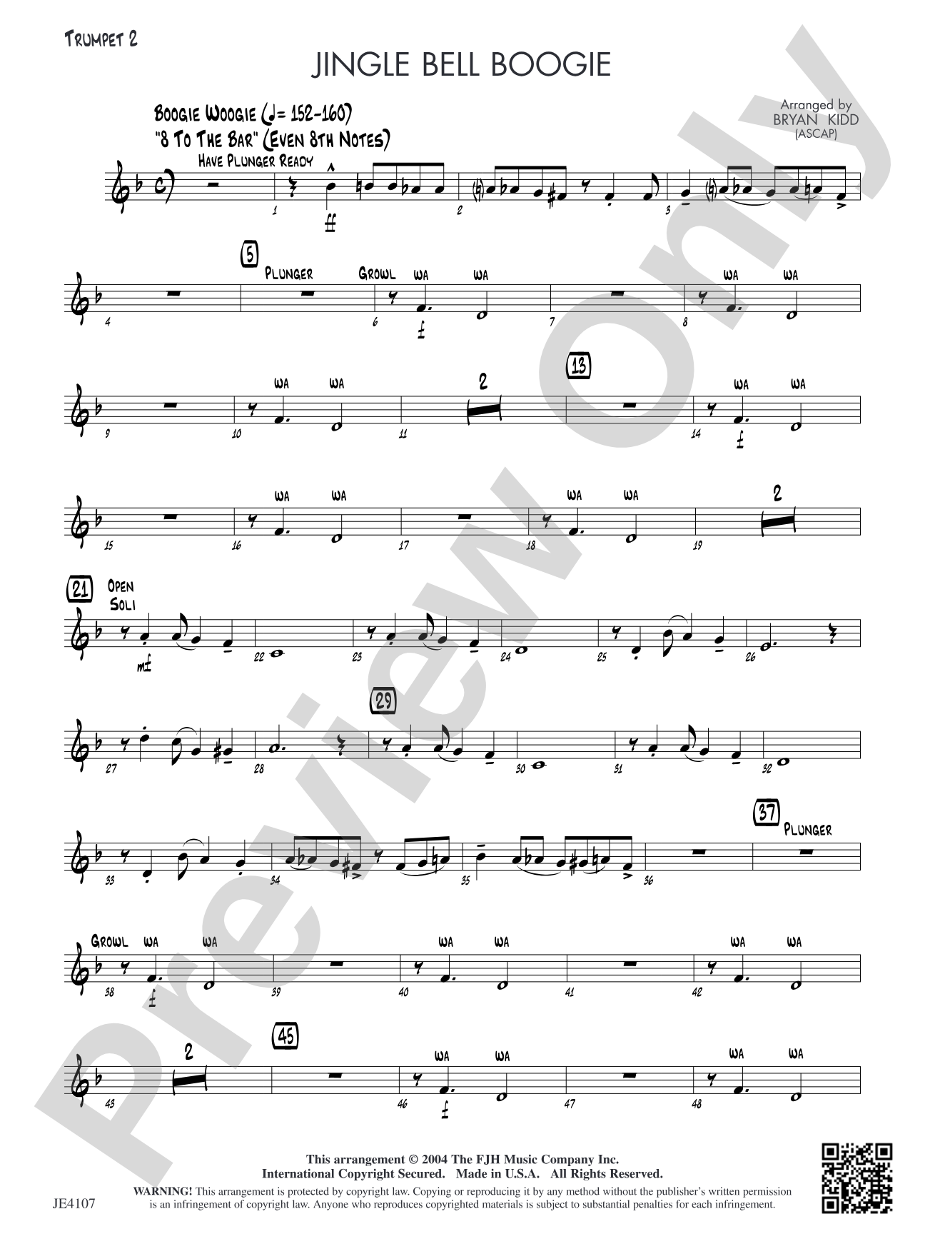 Jingle Bell Boogie: Trumpet 2