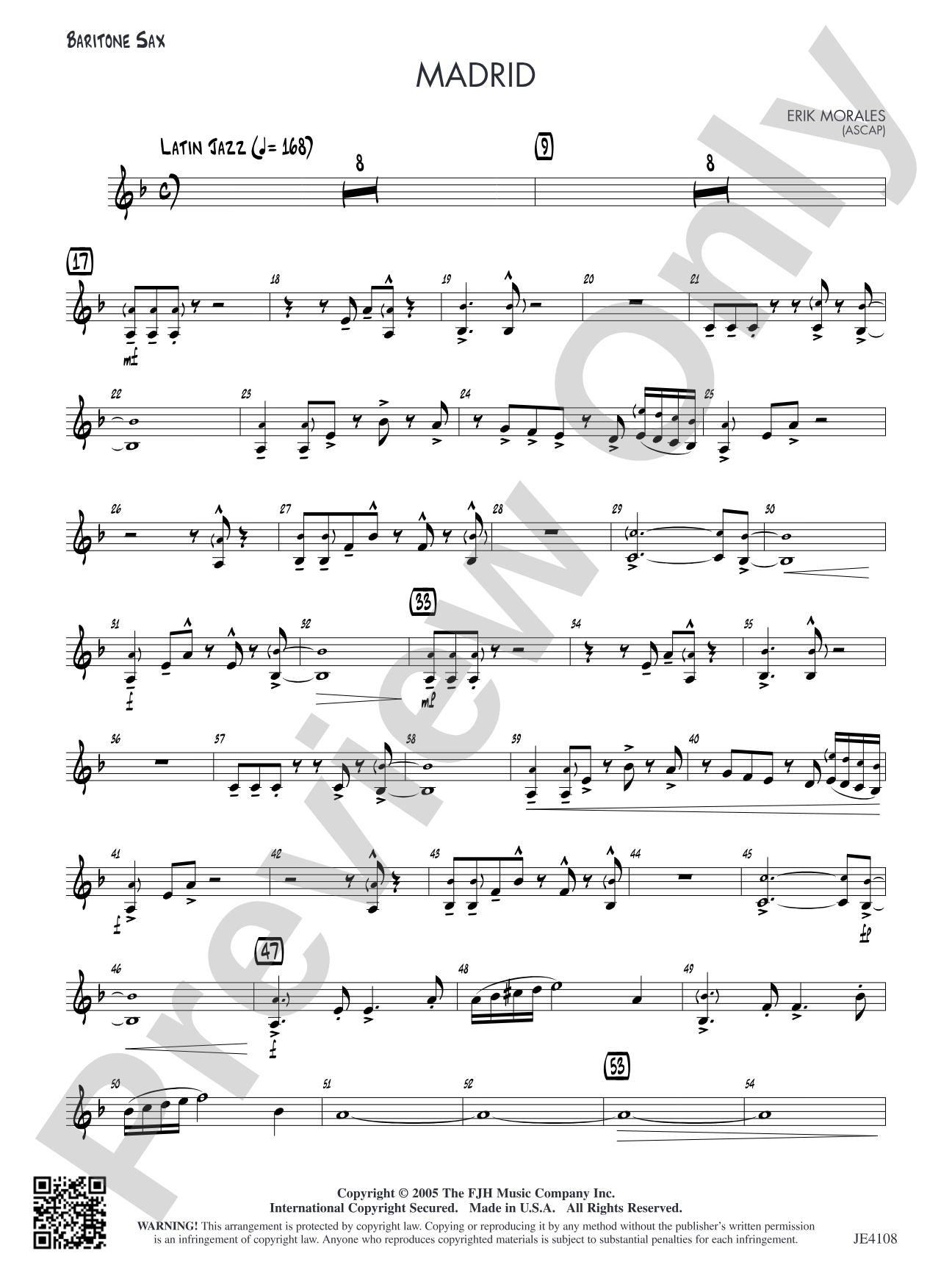 Madrid: Baritone Sax