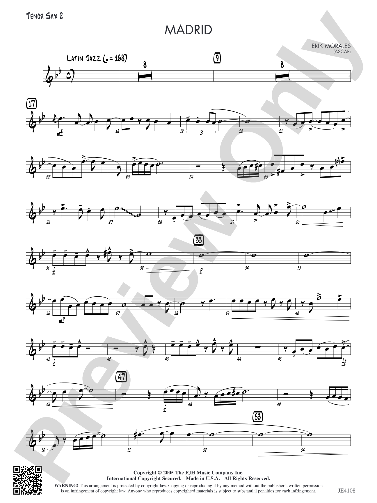 Madrid: Tenor Sax 2