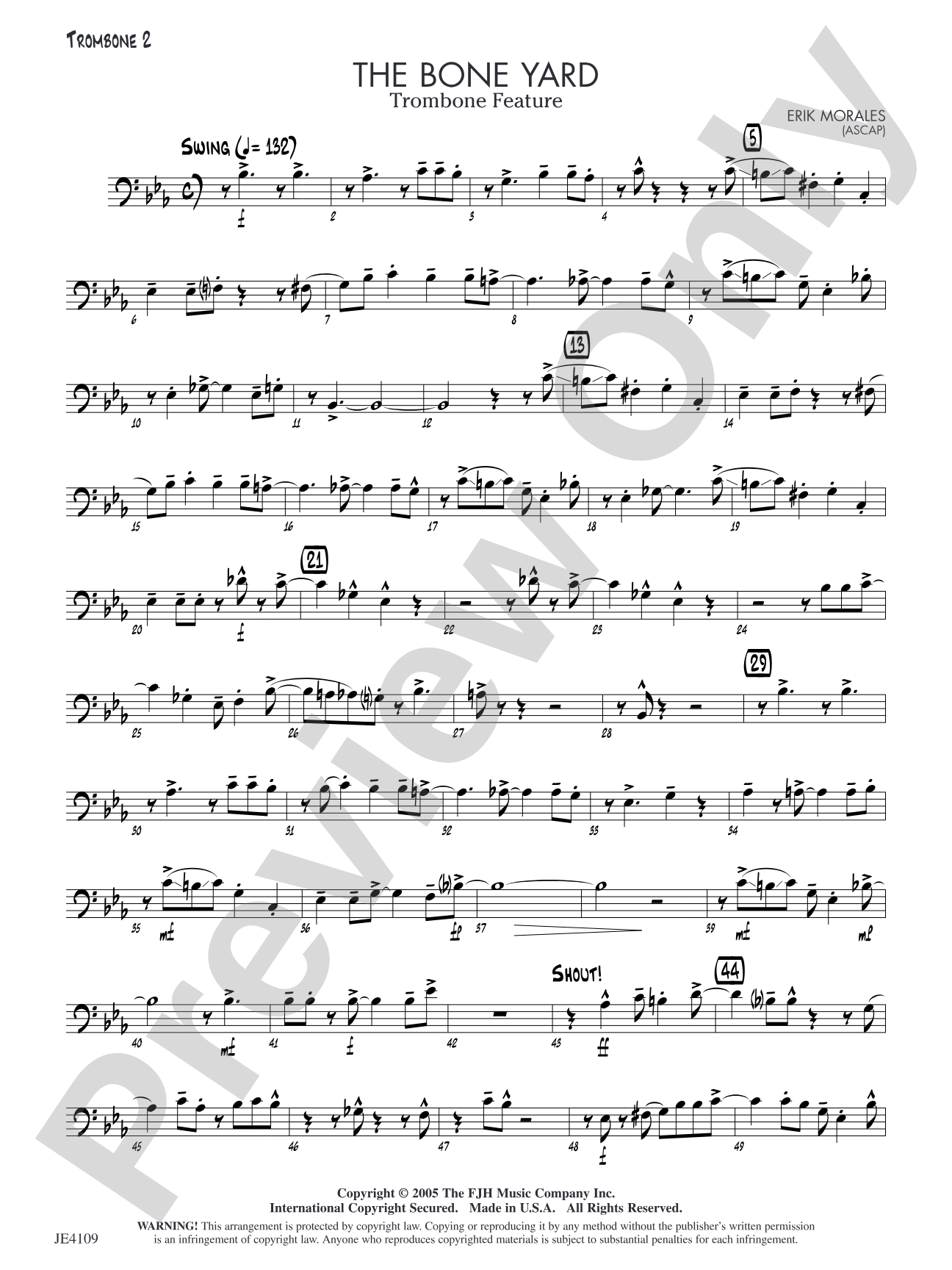 The Bone Yard: Trombone 2
