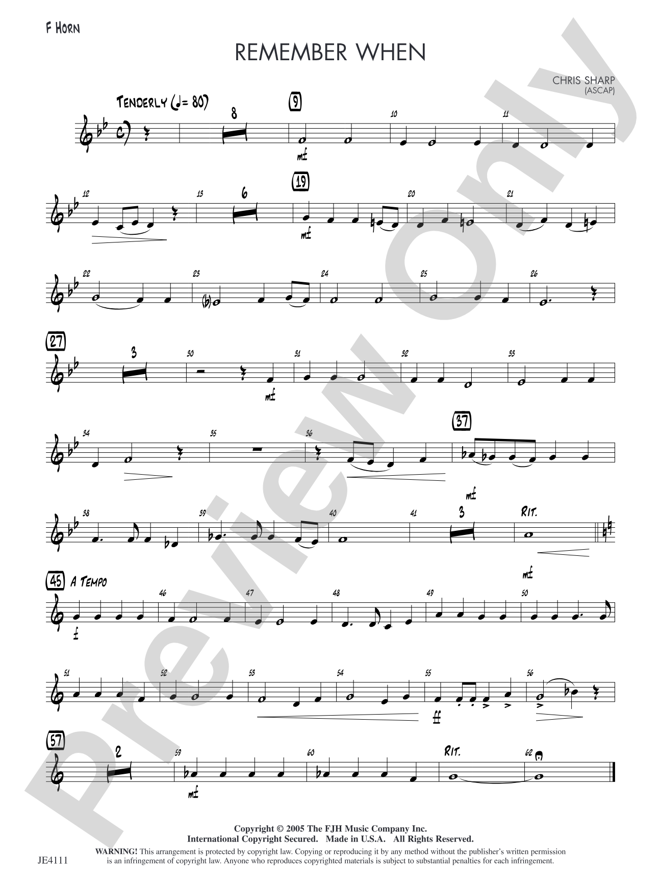 Remember When: Alternate F Horn