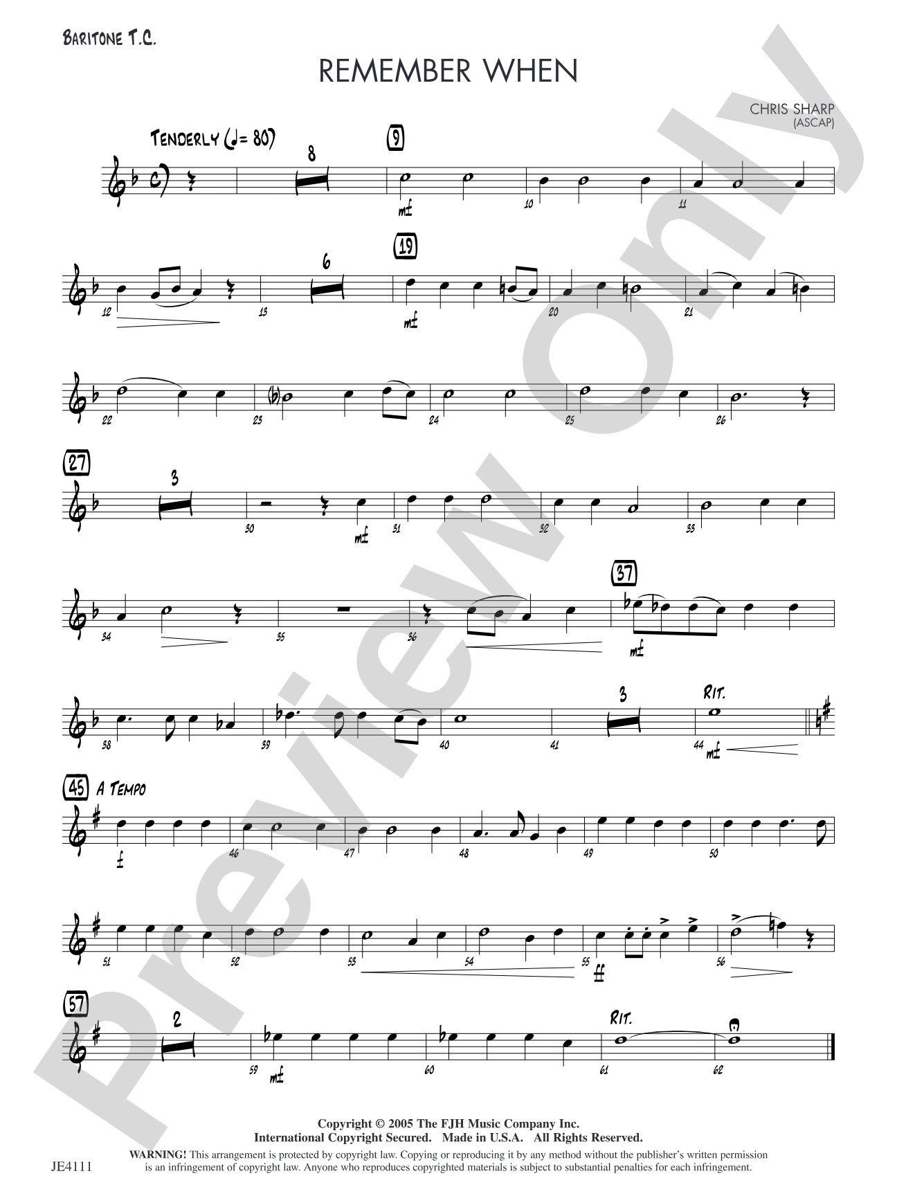 Remember When: Alternate Baritone T.C