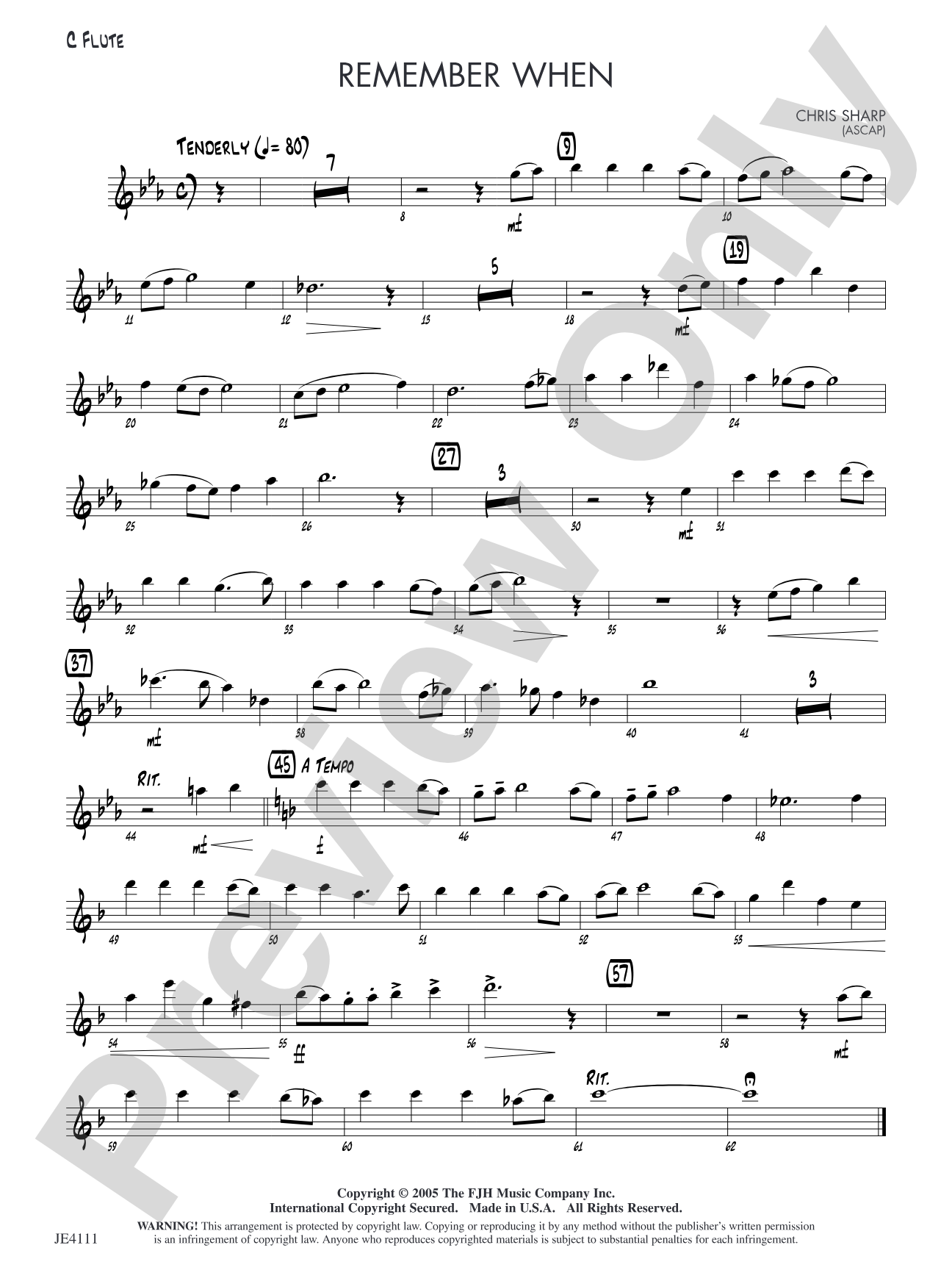Remember When: Alternate C Flute