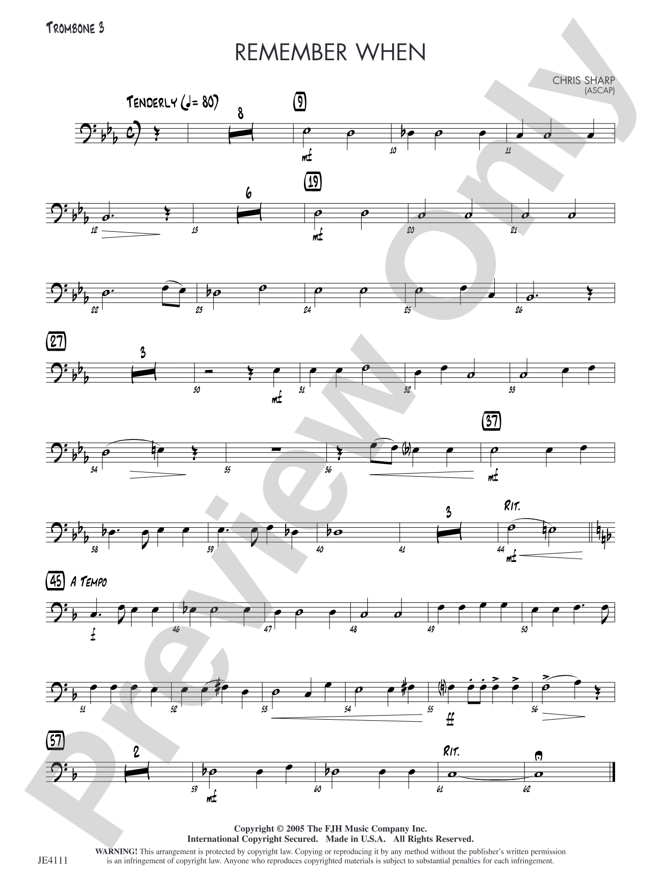Remember When: Opt. Trombone 3
