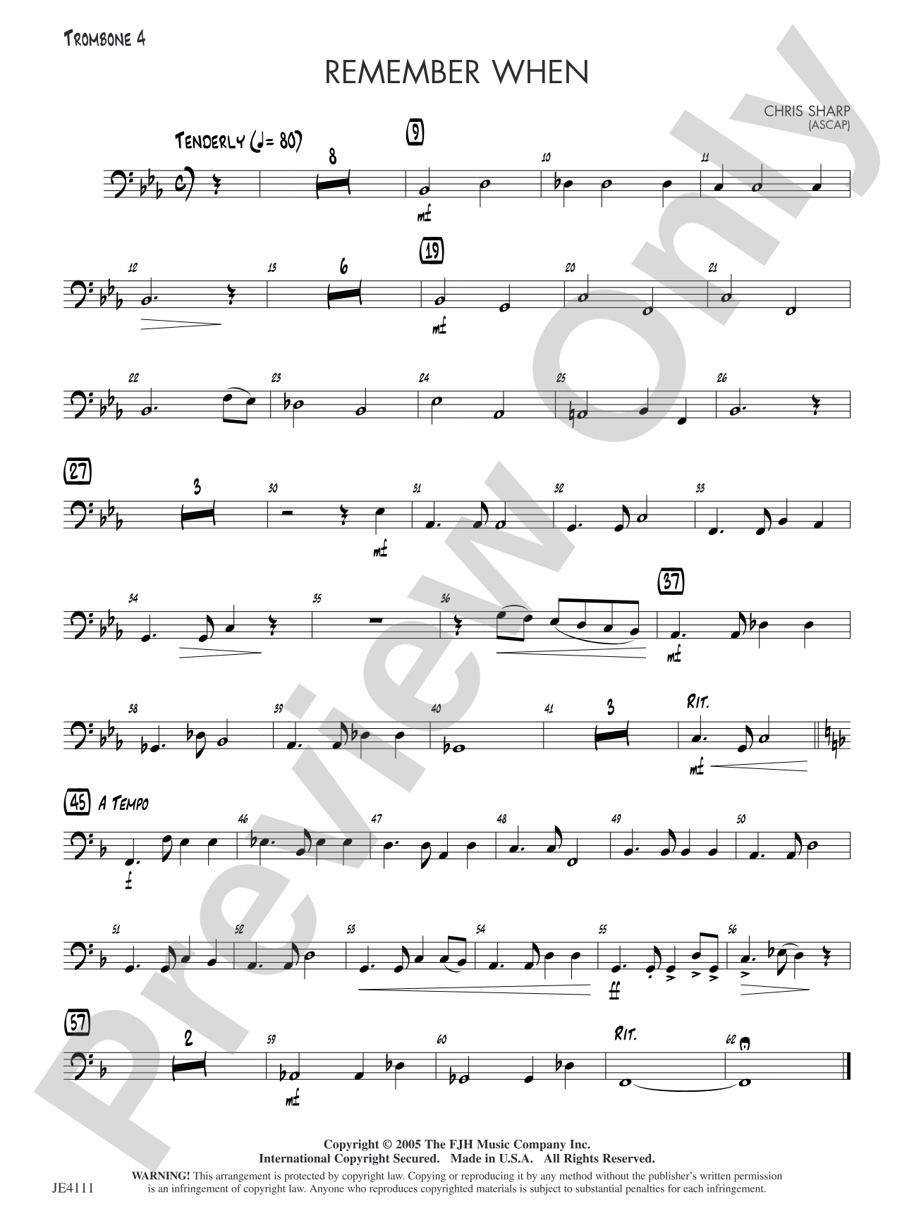Remember When: Opt. Trombone 4