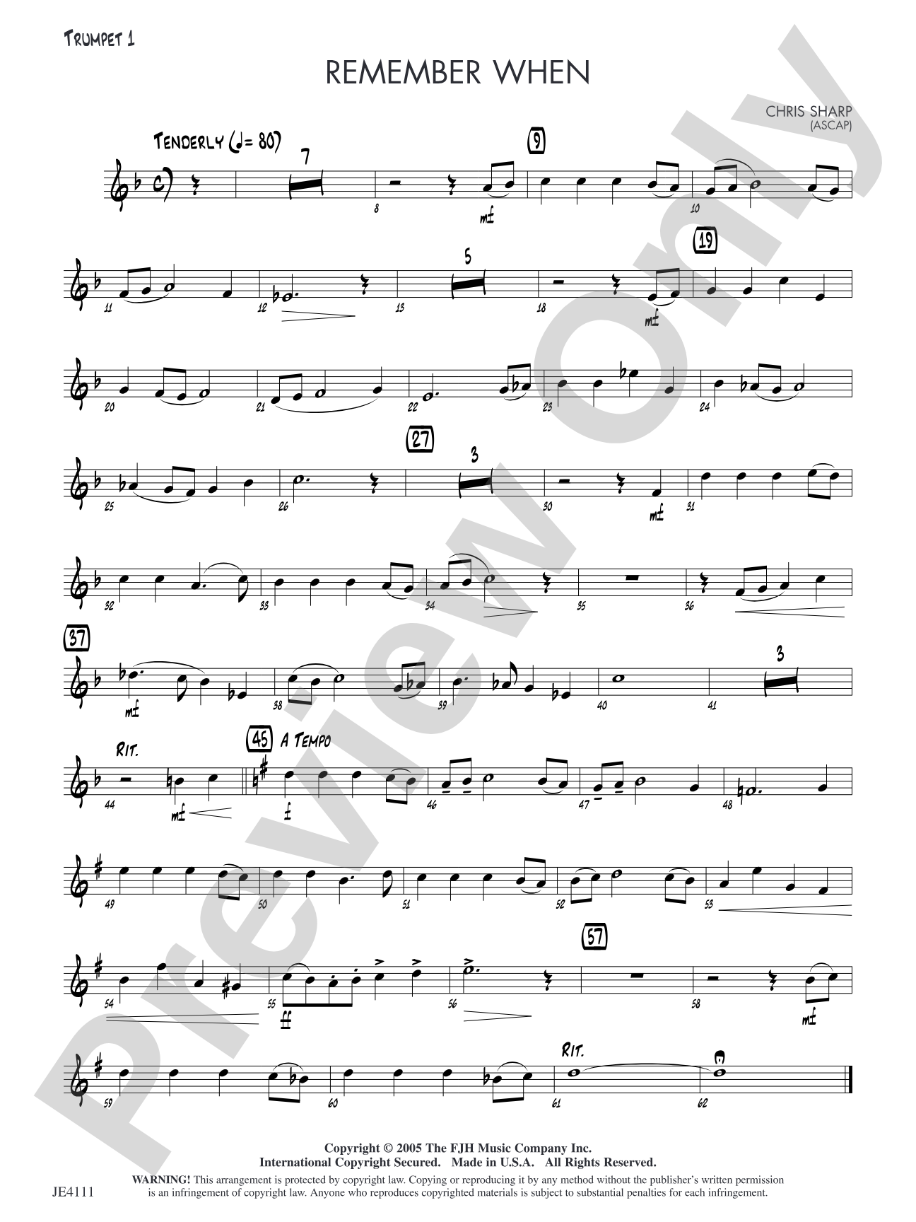 Remember When: Trumpet 1