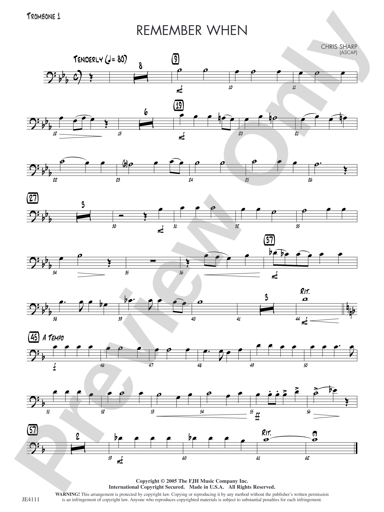 Remember When: Trombone 1