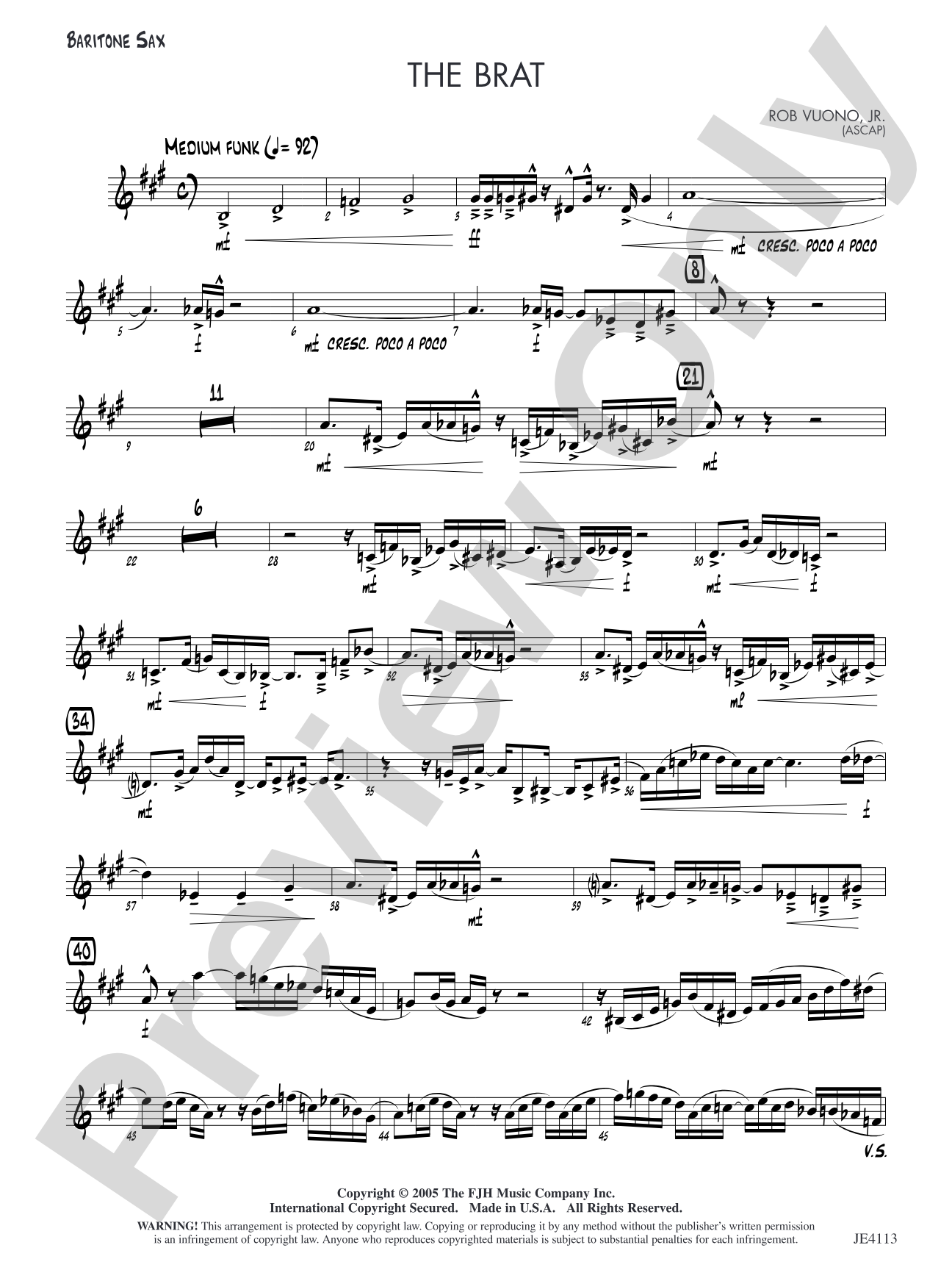The Brat: Baritone Sax