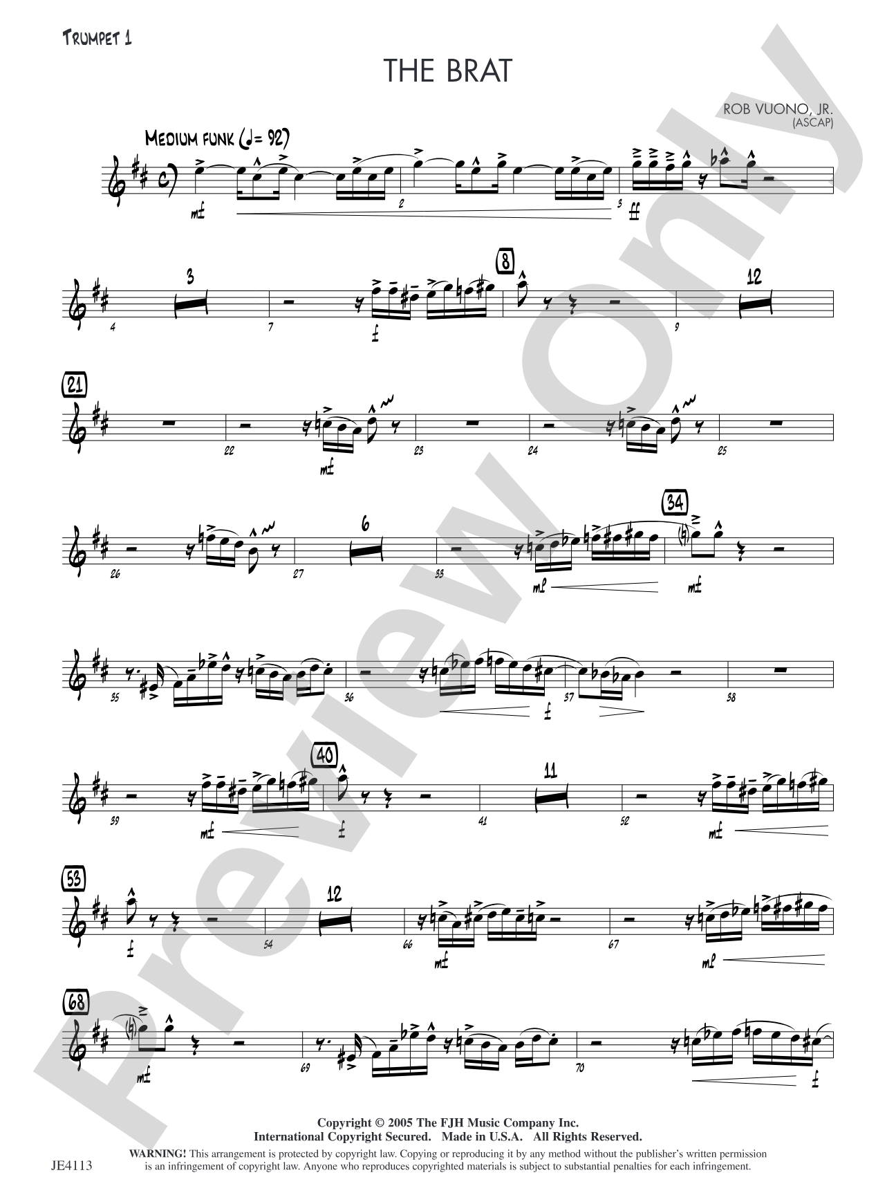 The Brat: Trumpet 1