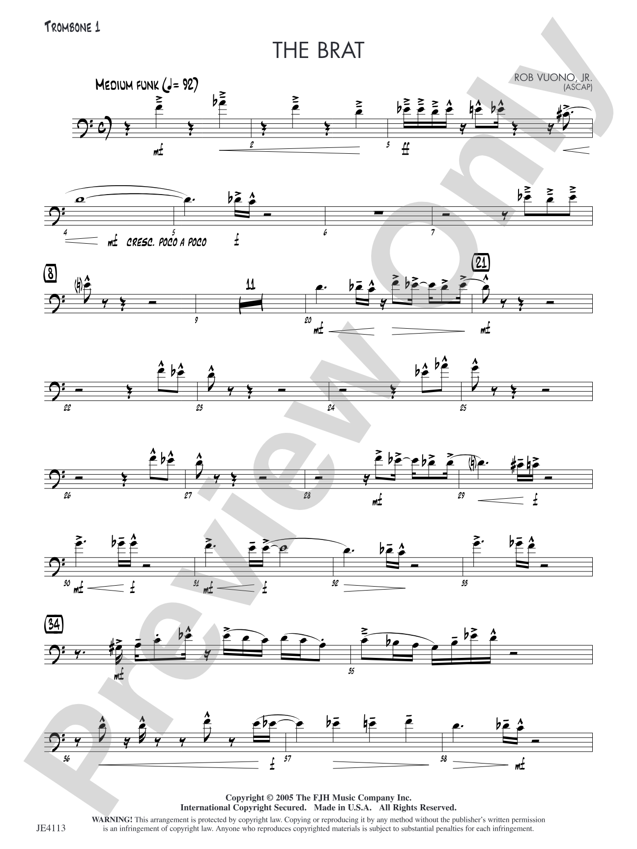 The Brat: Trombone 1