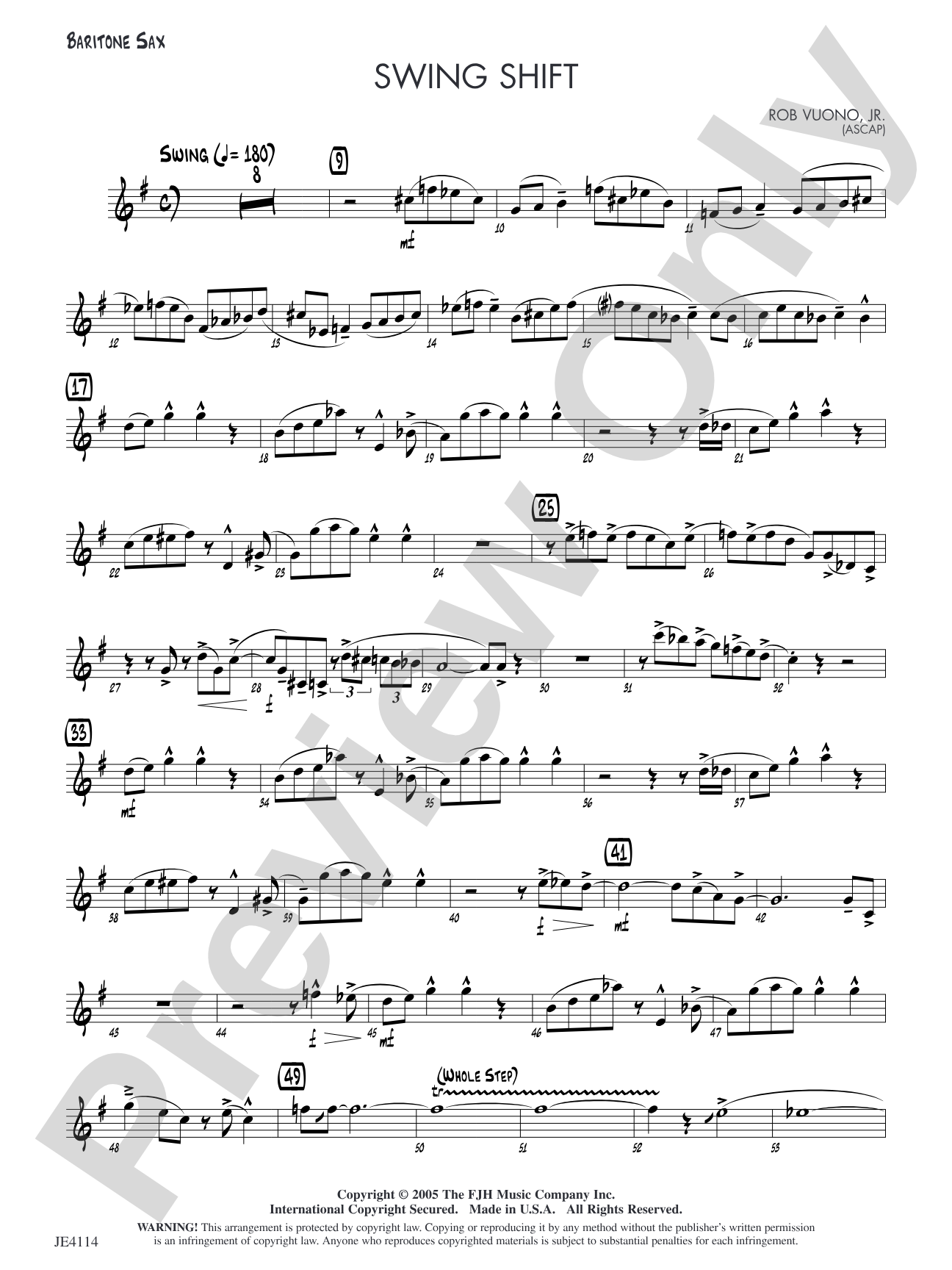 Swing Shift: Baritone Sax