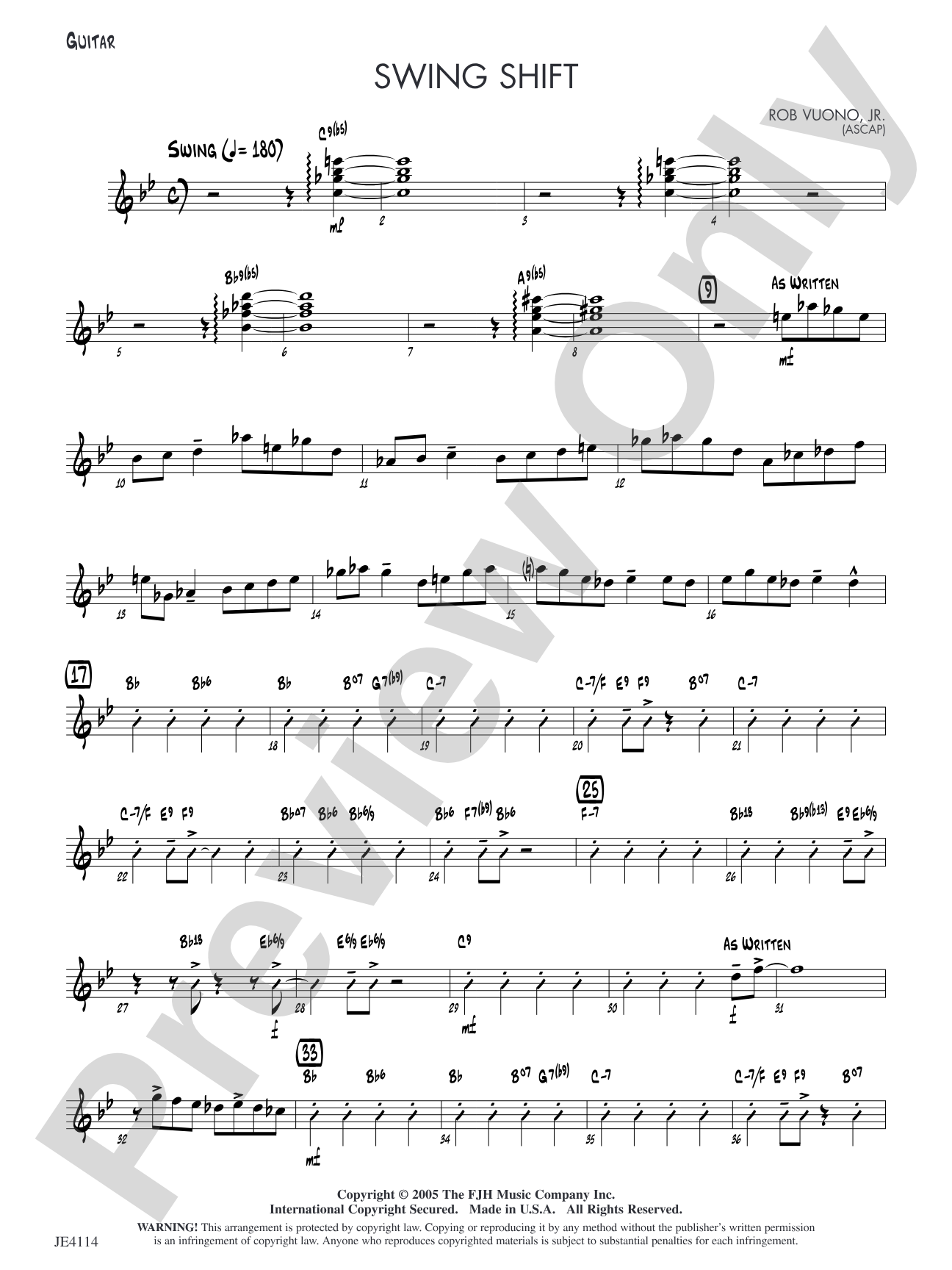 Swing Shift: Guitar