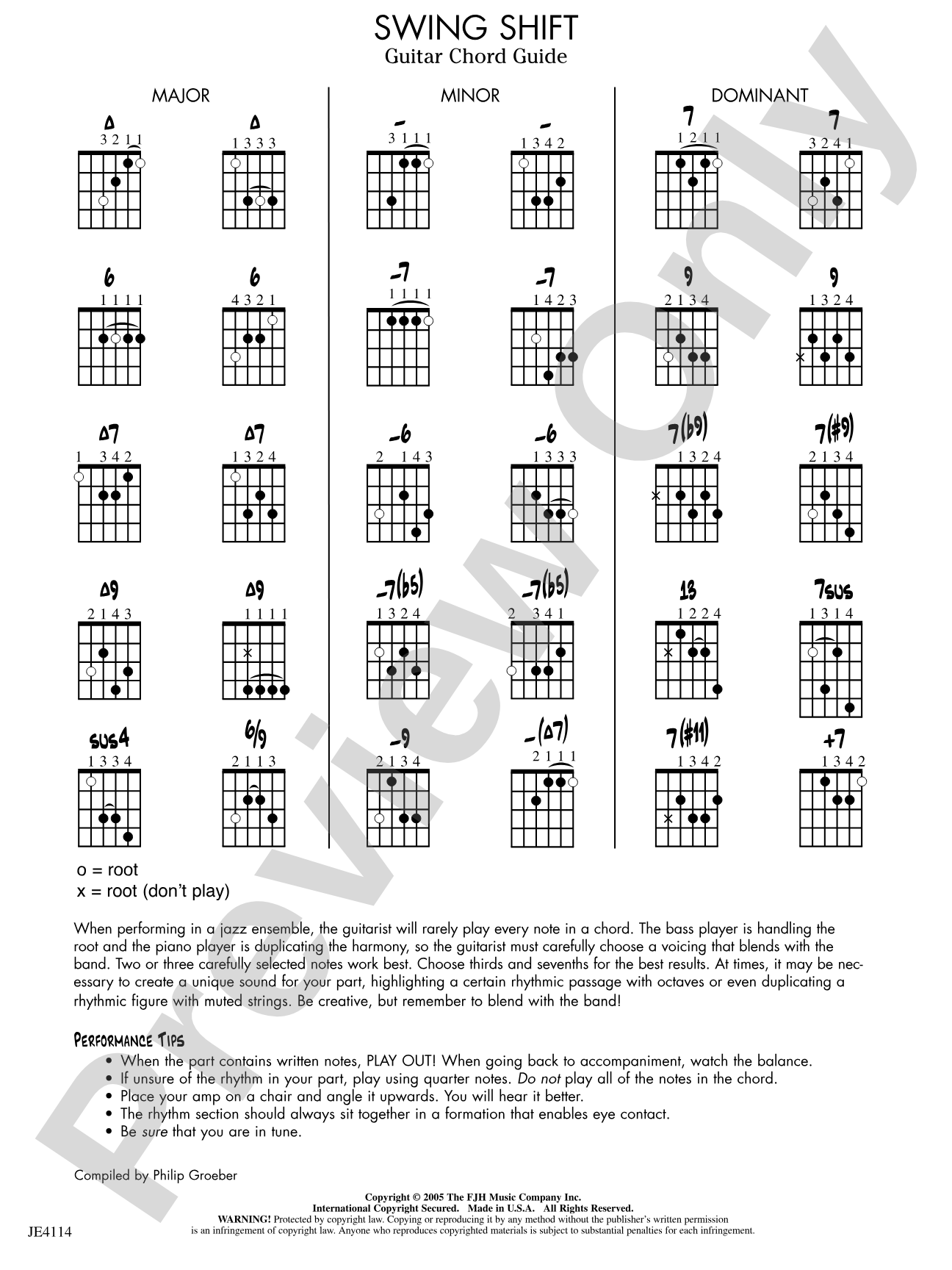 Swing Shift: Guitar Chord Guide