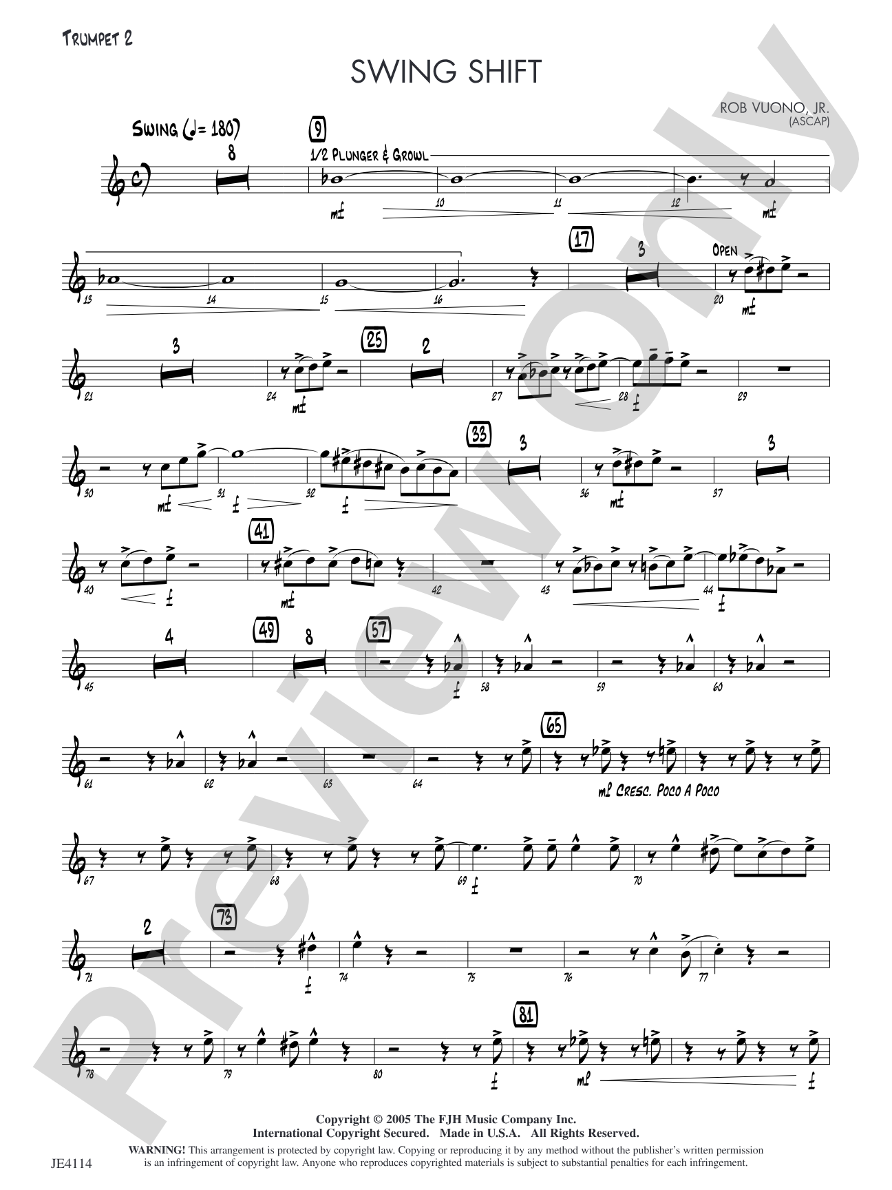 Swing Shift: Trumpet 2