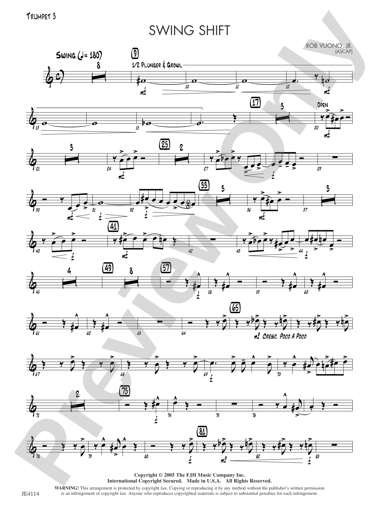 Swing Shift: Trumpet 3