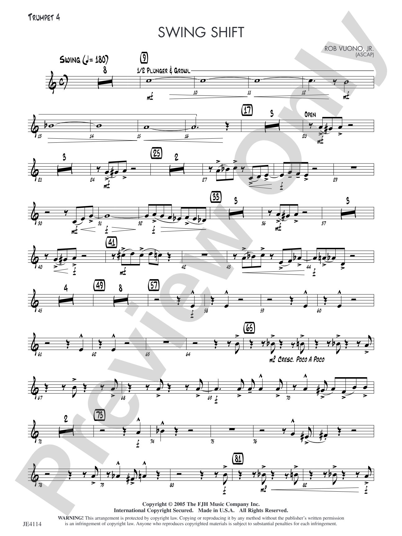 Swing Shift: Trumpet 4