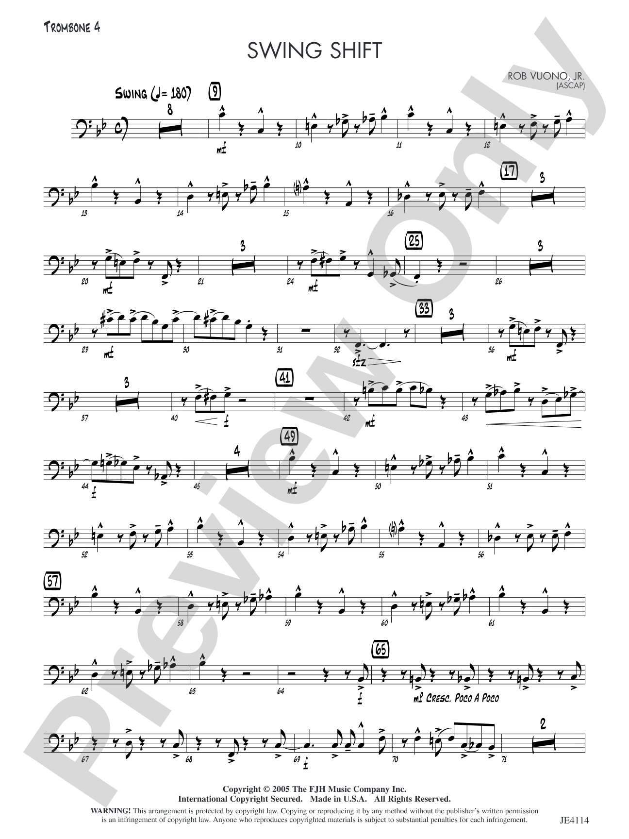 Swing Shift: Trombone 4