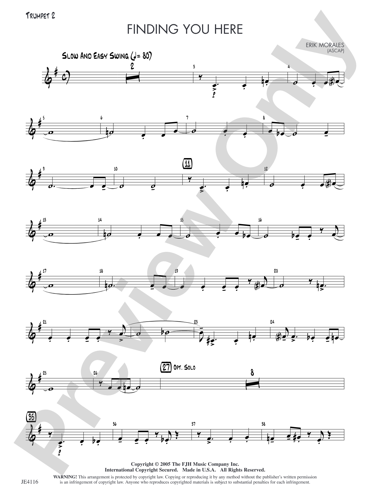 Finding You Here: Trumpet 2
