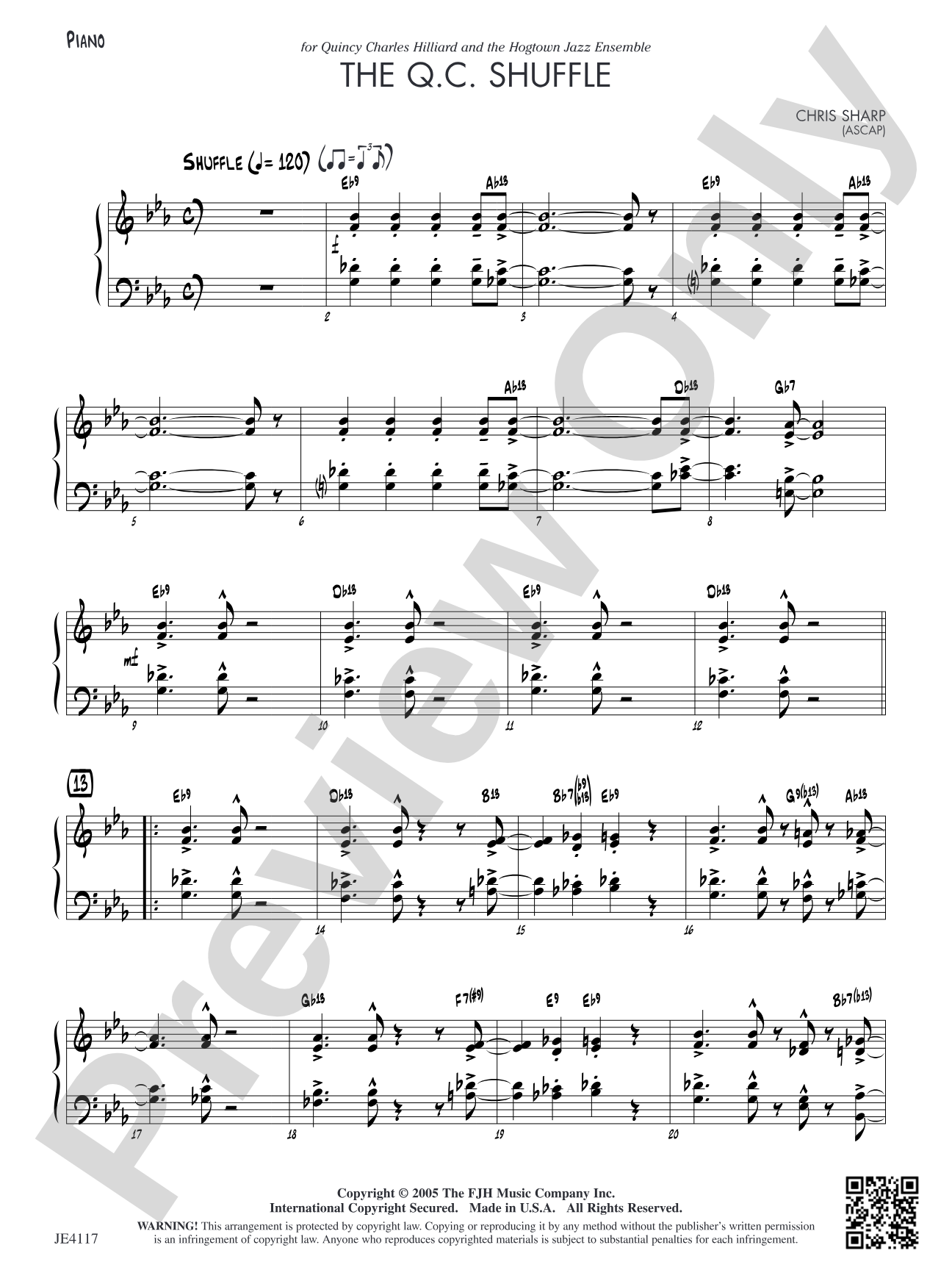 The Q.C. Shuffle: Piano