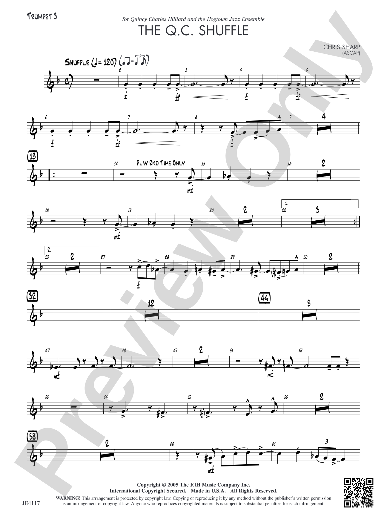 The Q.C. Shuffle: Trumpet 3