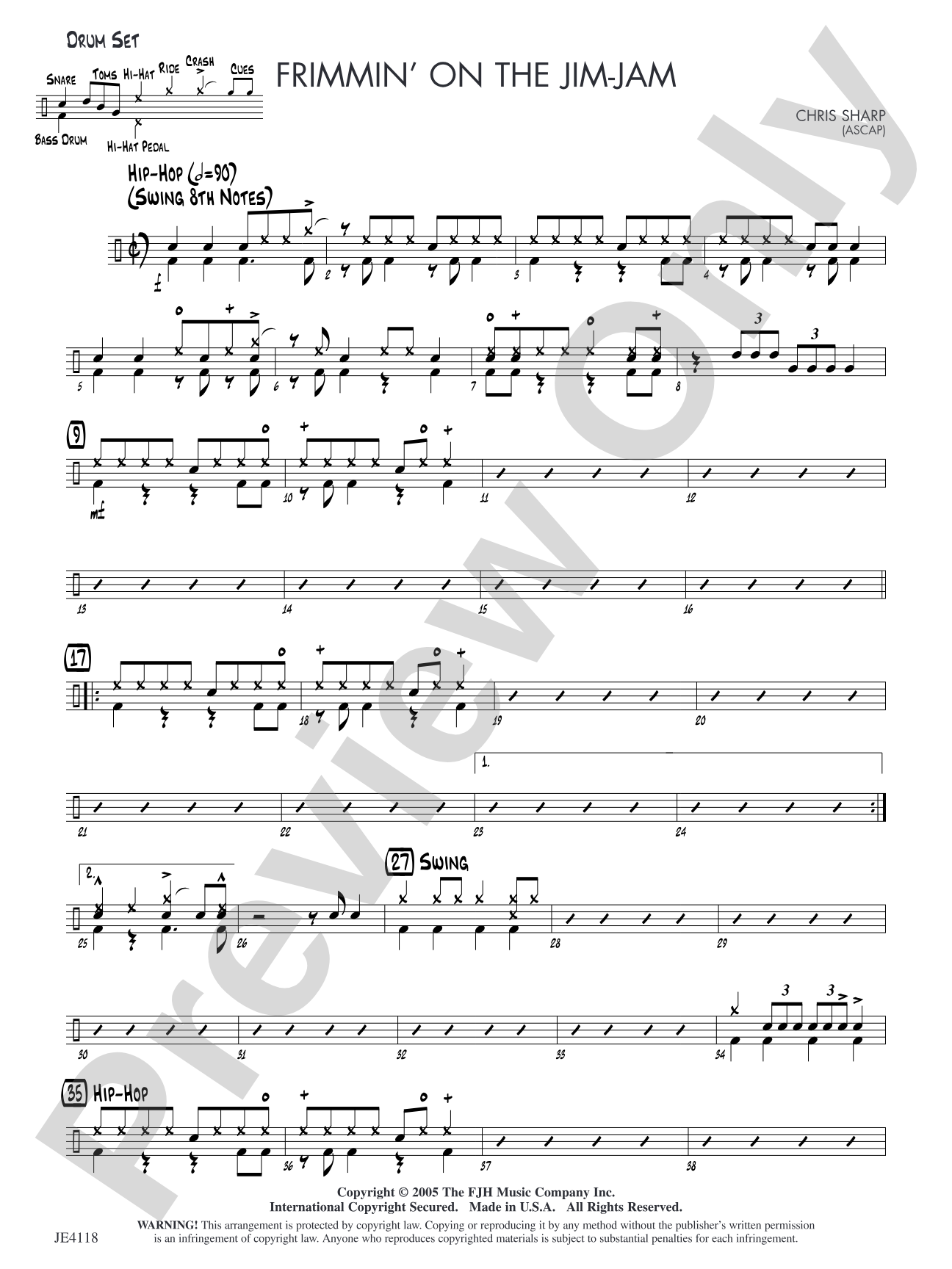 Frimmin' on the Jim-Jam: Drum Set