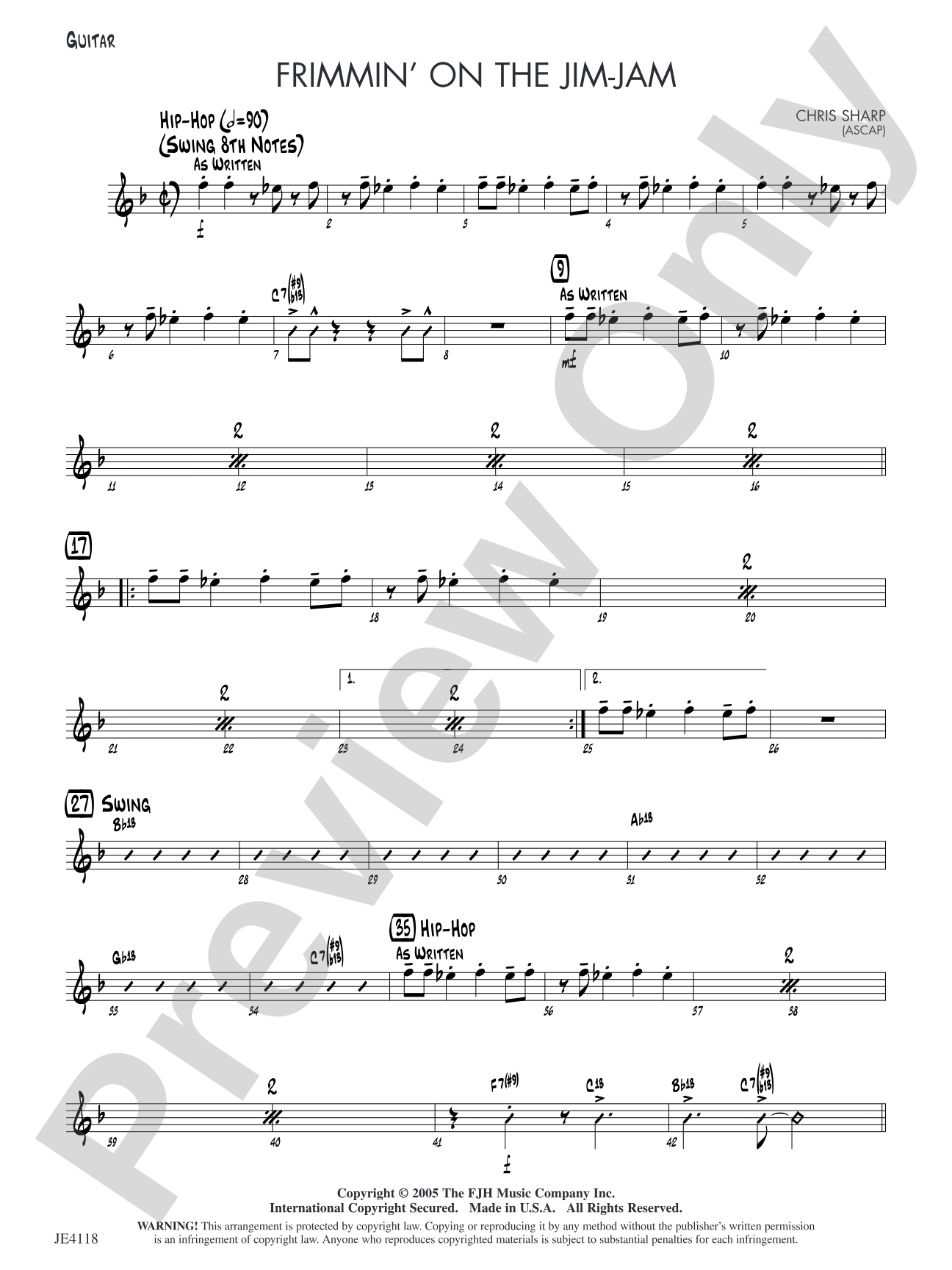 Frimmin' on the Jim-Jam: Guitar