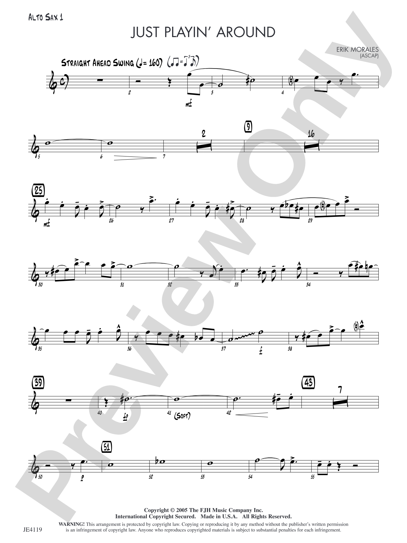 Just Playin' Around: Alto Sax 1