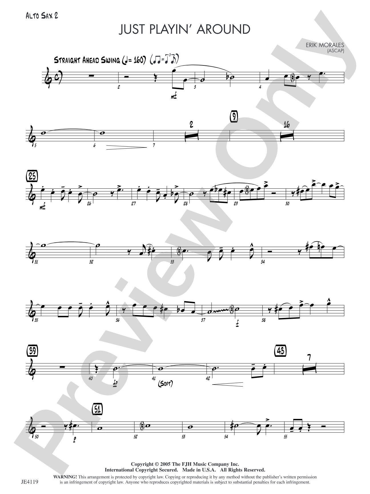 Just Playin' Around: Alto Sax 2