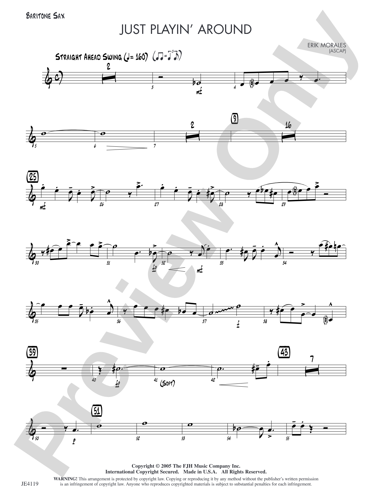 Just Playin' Around: Opt. Baritone Sax