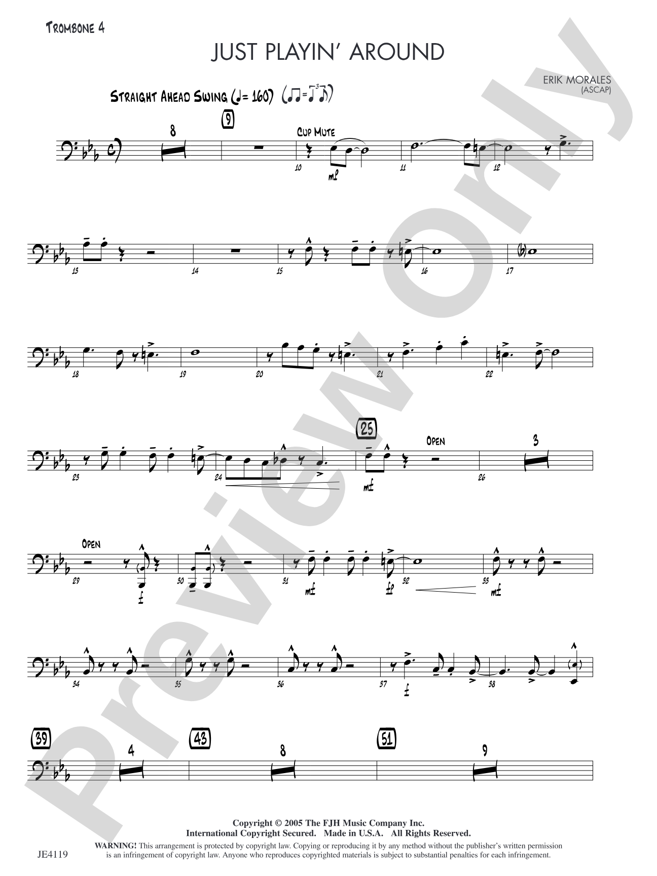 Just Playin' Around: Opt. Trombone 4