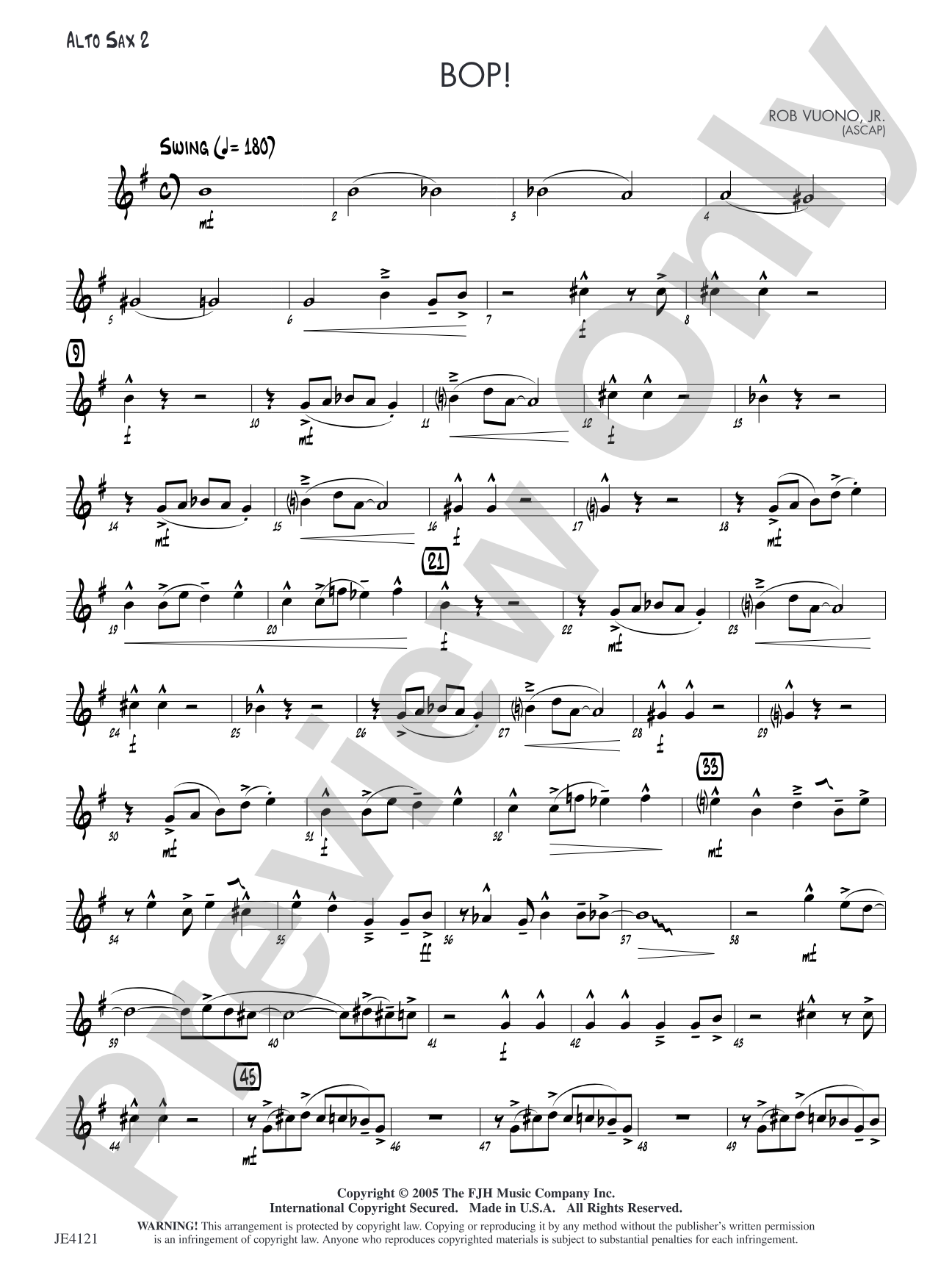 Bop!: Alto Sax 2