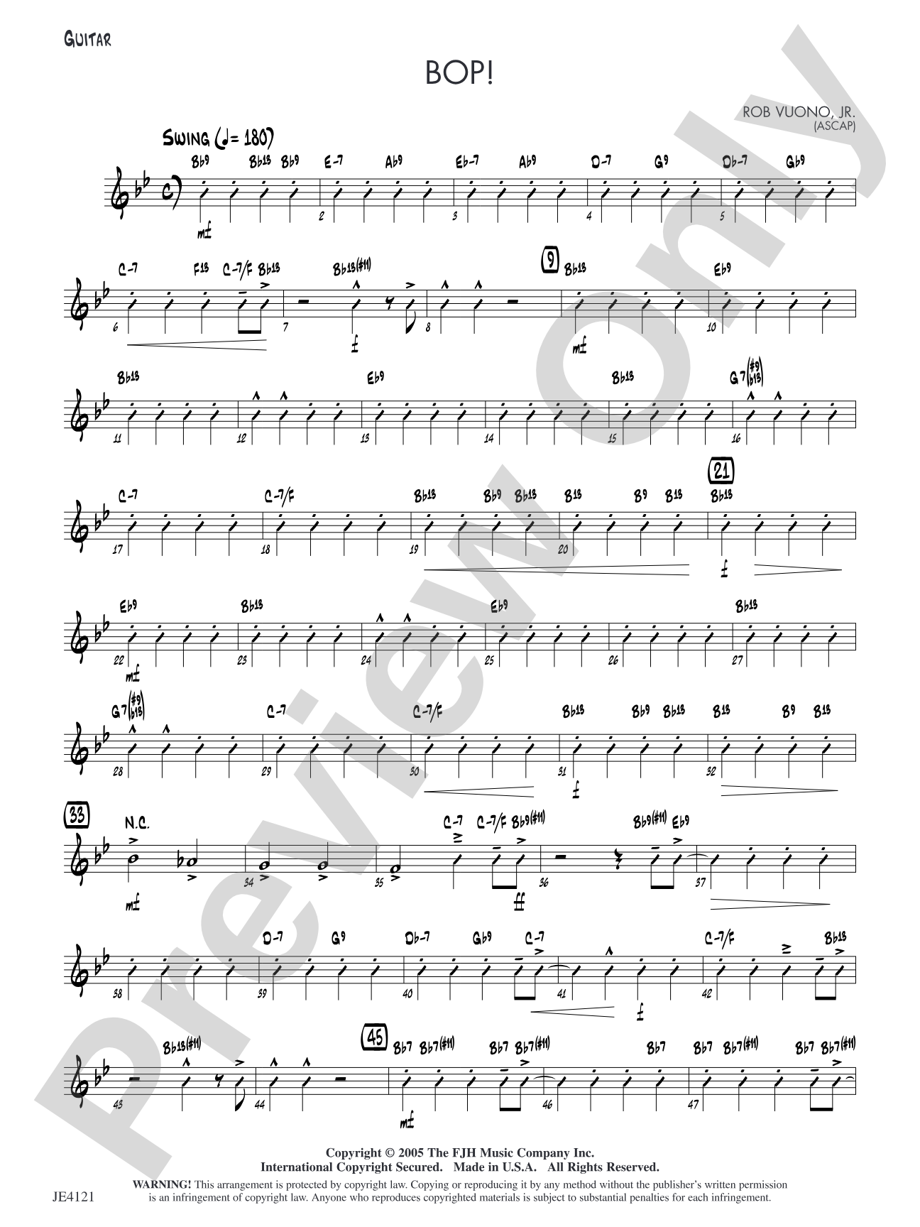 Bop!: Guitar