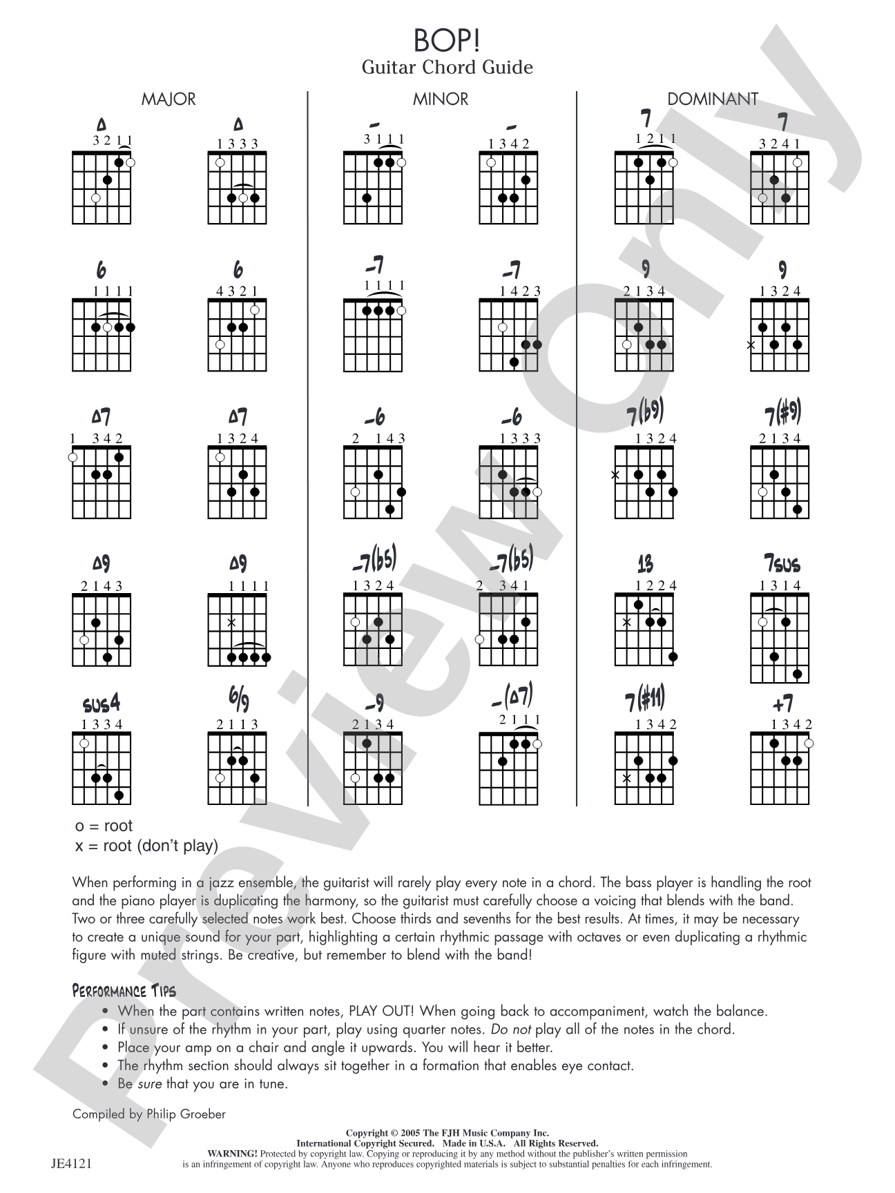 Bop!: Guitar Chord Guide