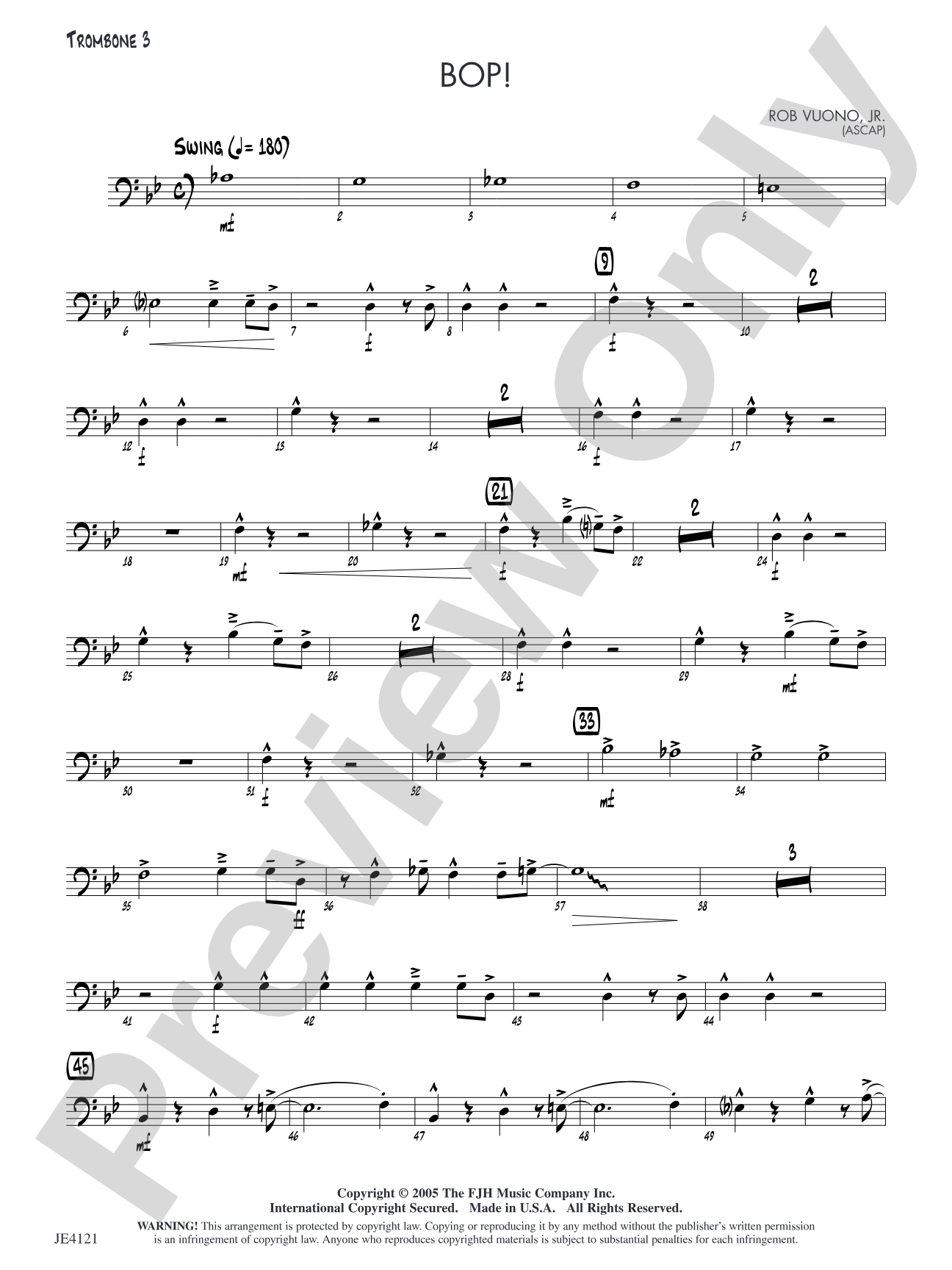 Bop!: Opt. Trombone 3