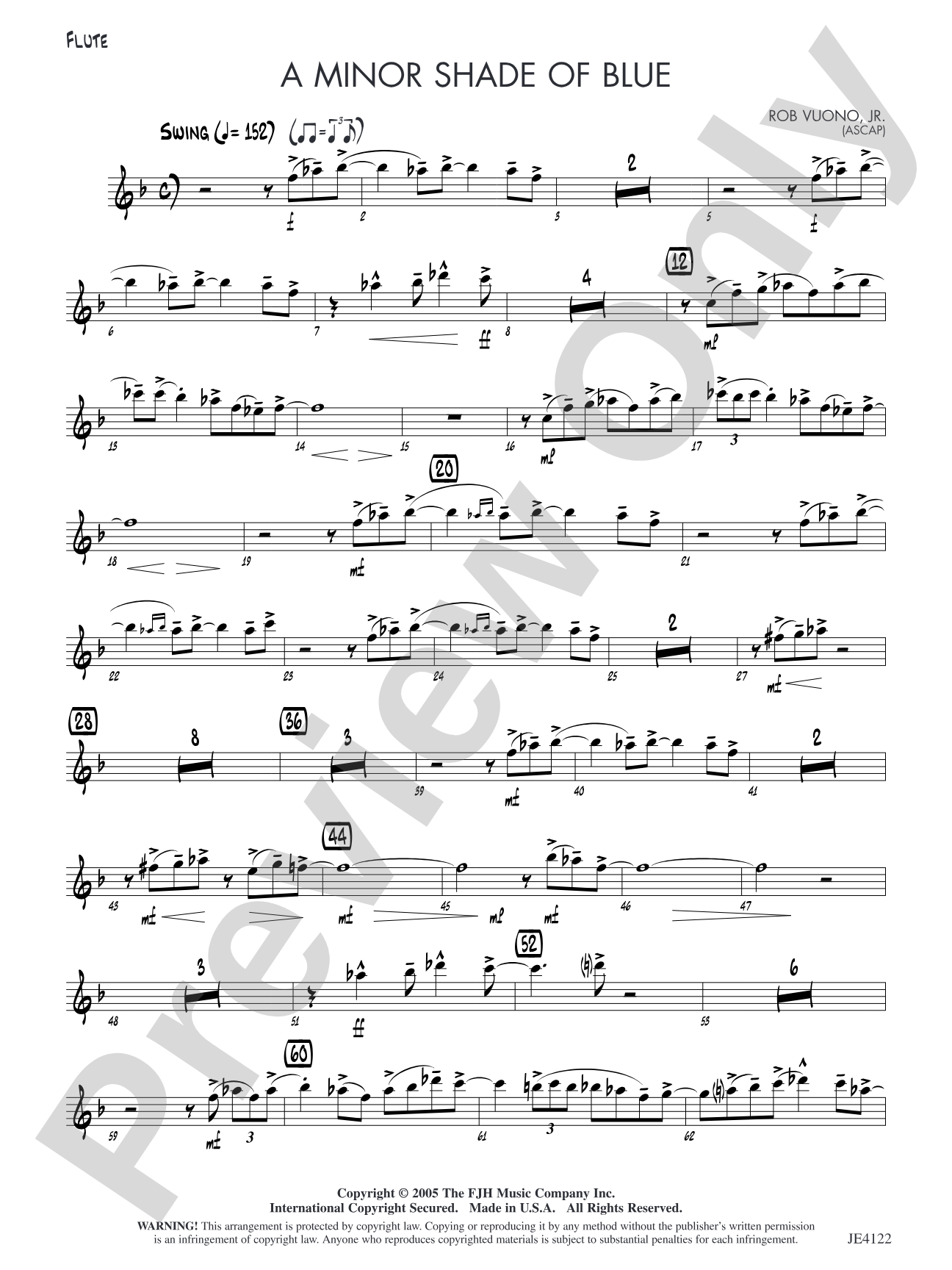 A Minor Shade of Blue: C Flute