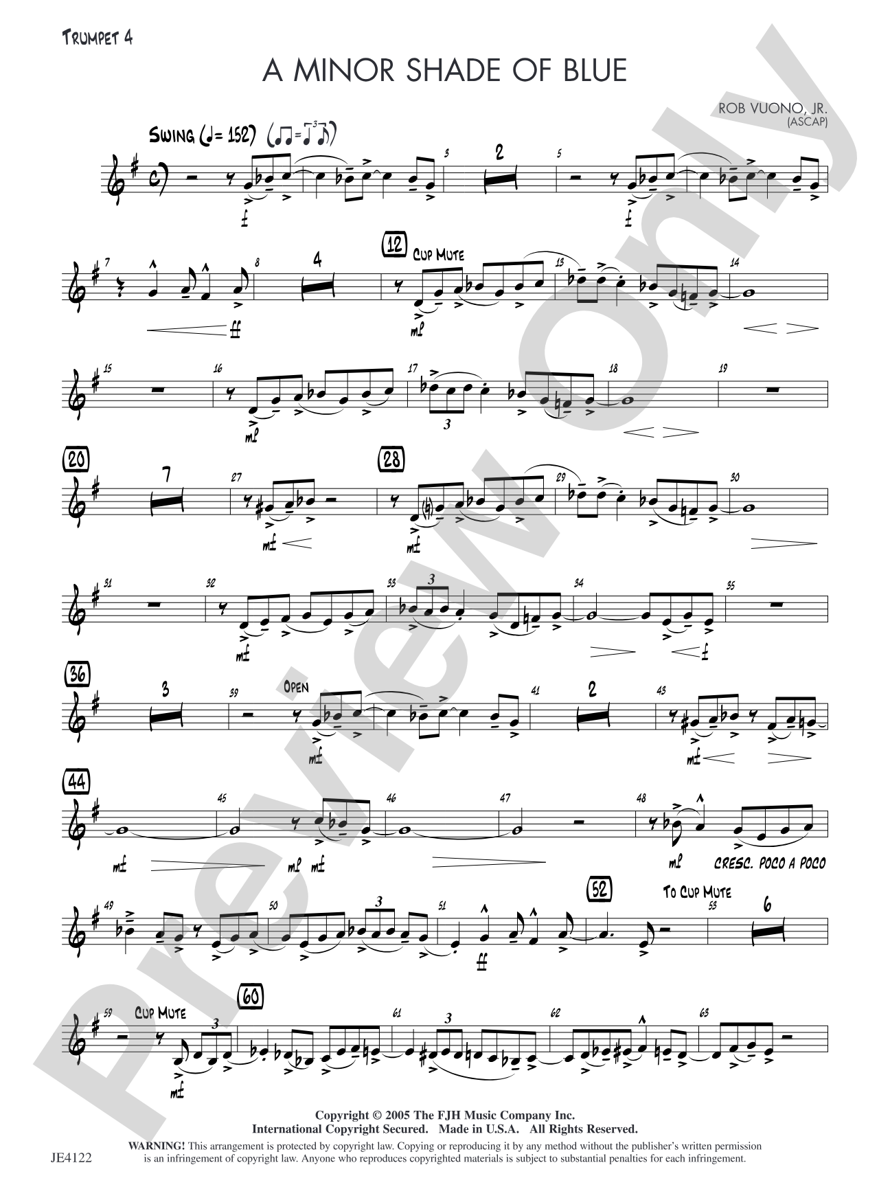 A Minor Shade of Blue: Opt. Trumpet 4