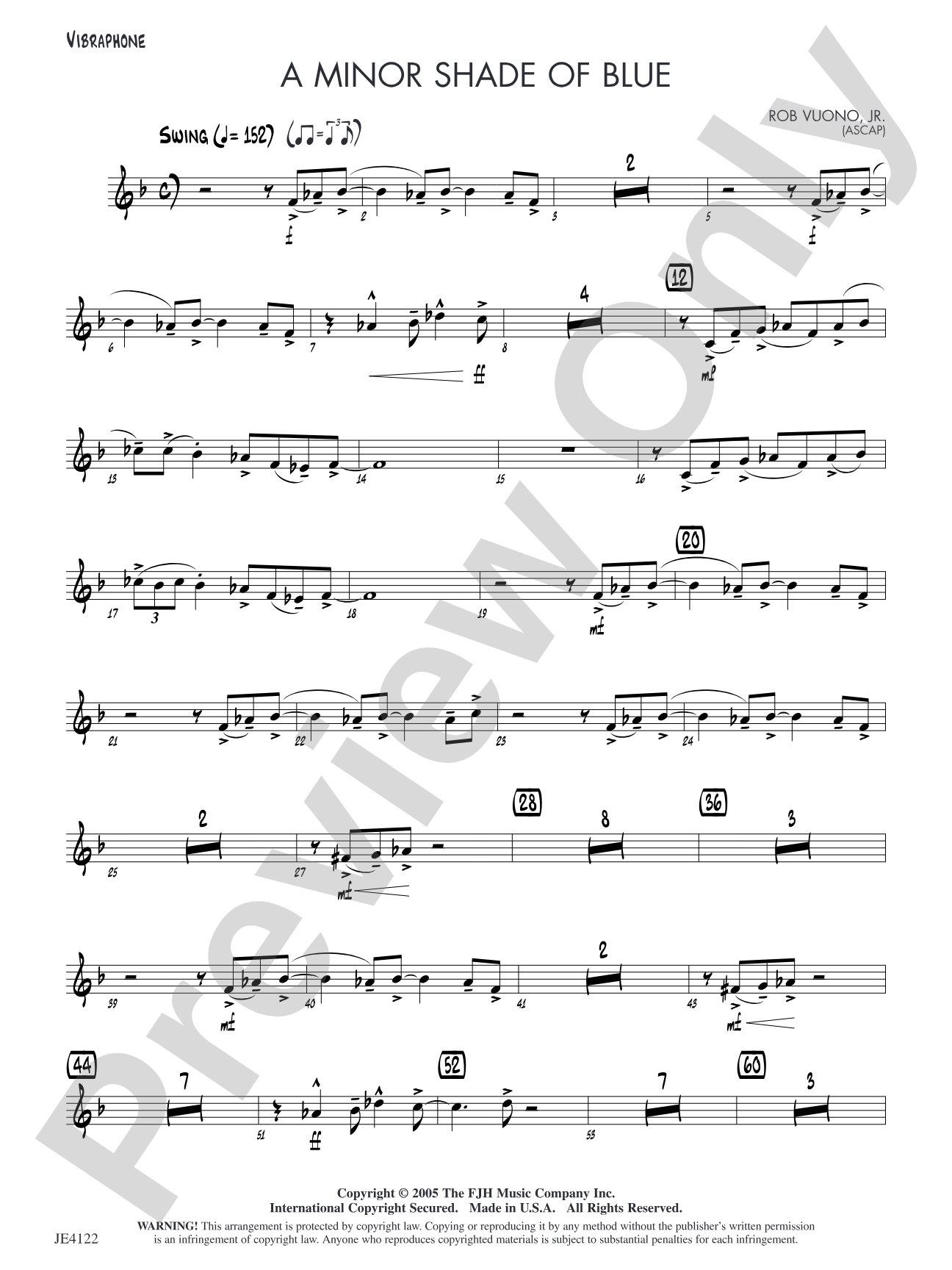 A Minor Shade of Blue: Opt. Vibraphone