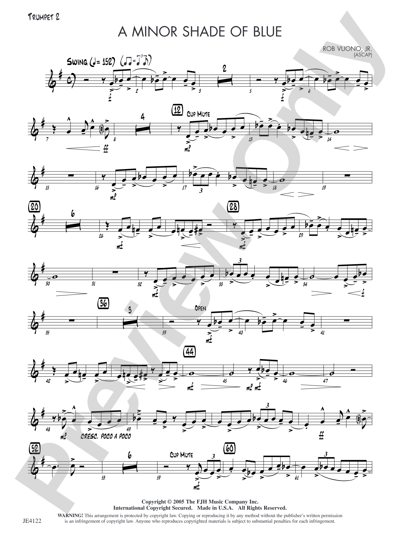 A Minor Shade of Blue: Trumpet 2