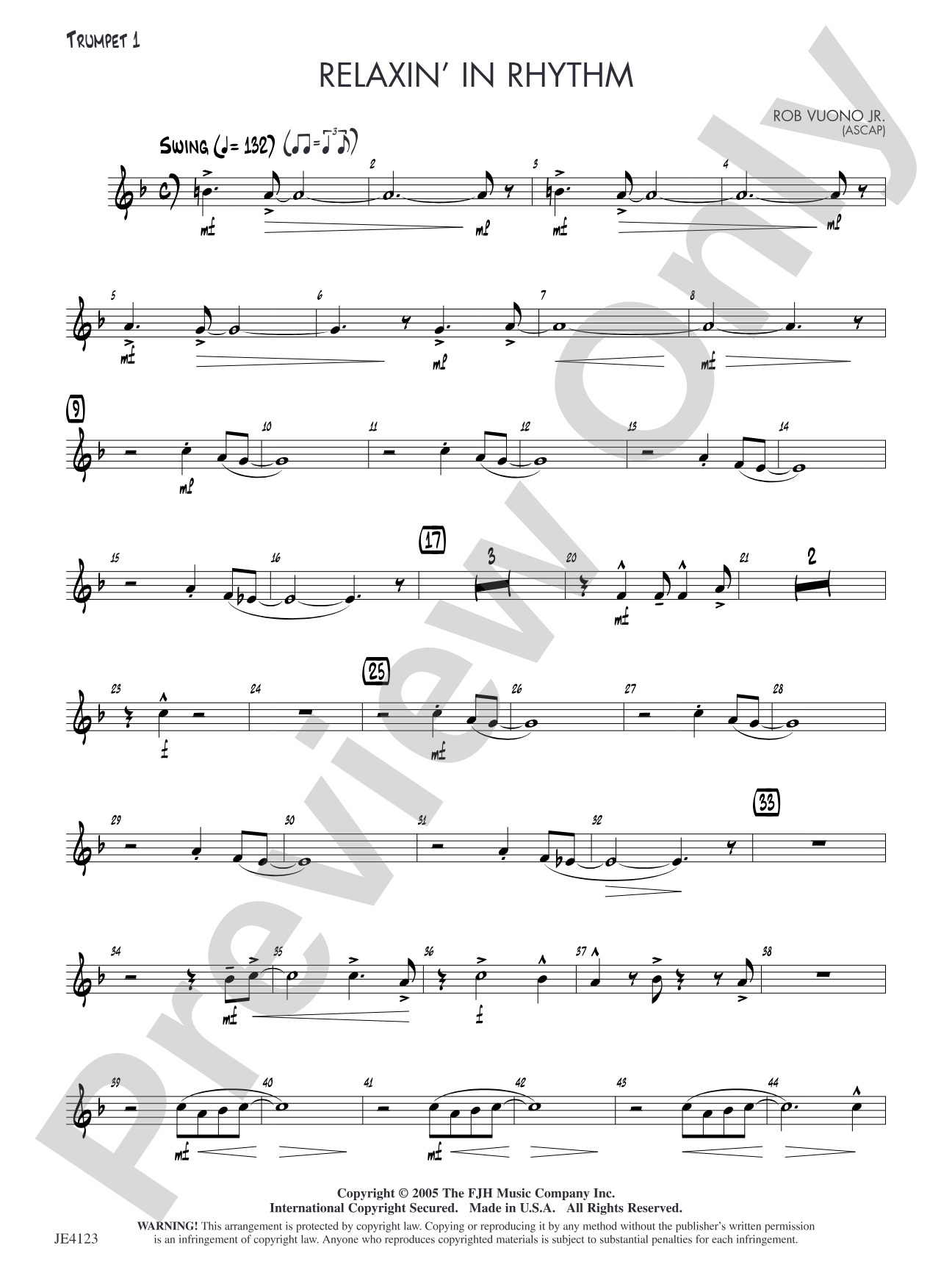 Relaxin' in Rhythm: Trumpet 1