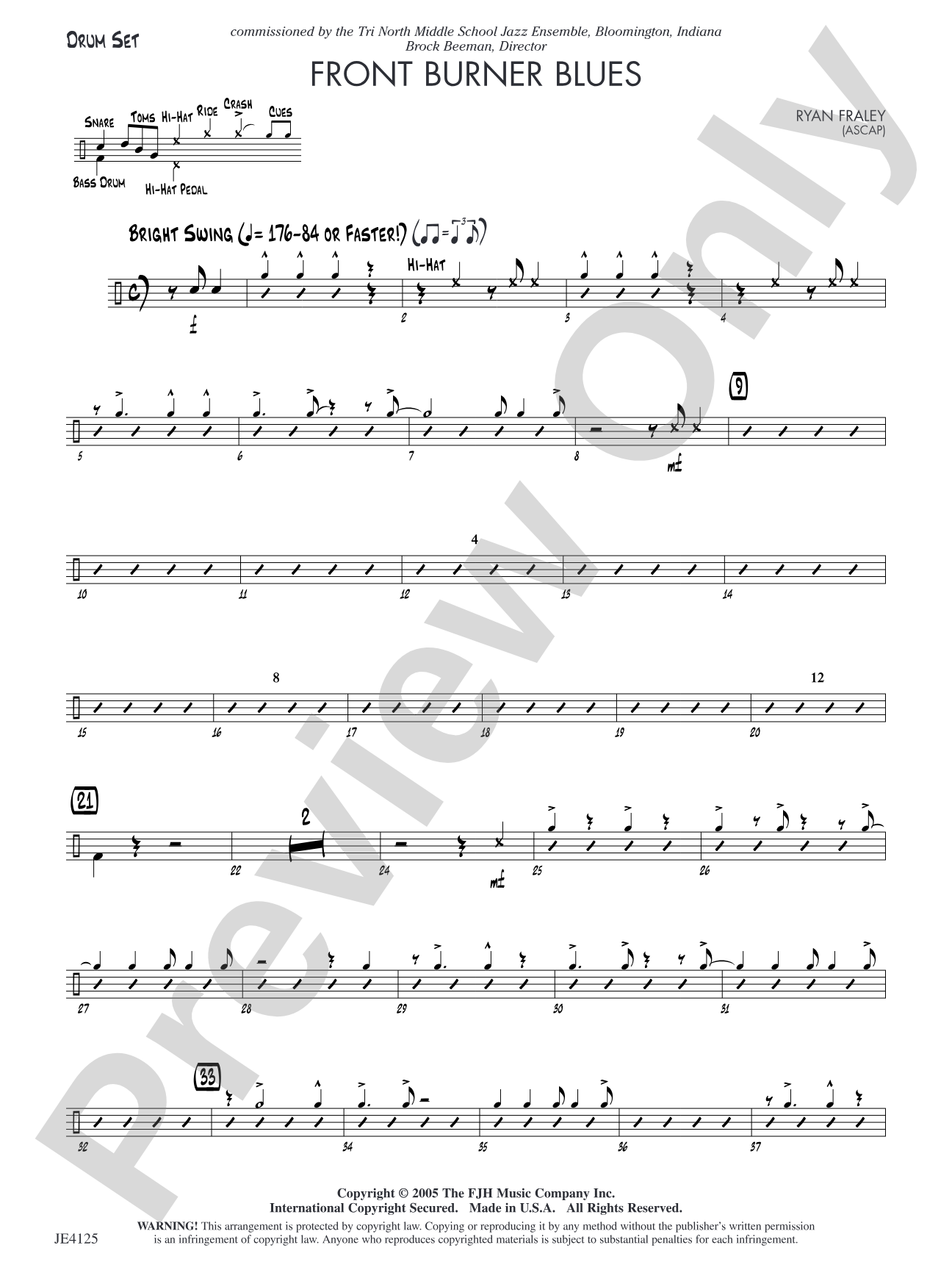 Front Burner Blues: Drum Set