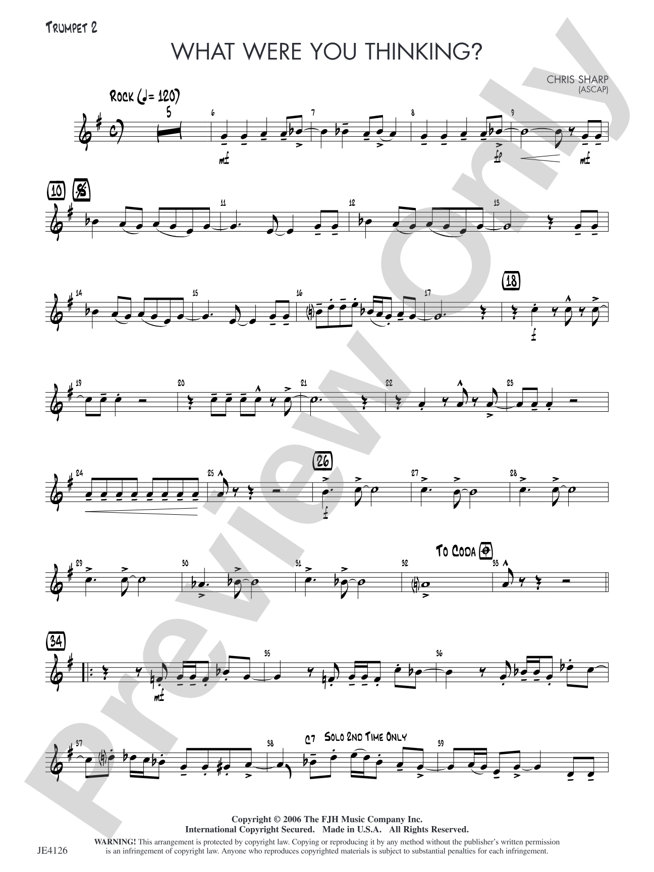 What Were You Thinking?: Trumpet 2
