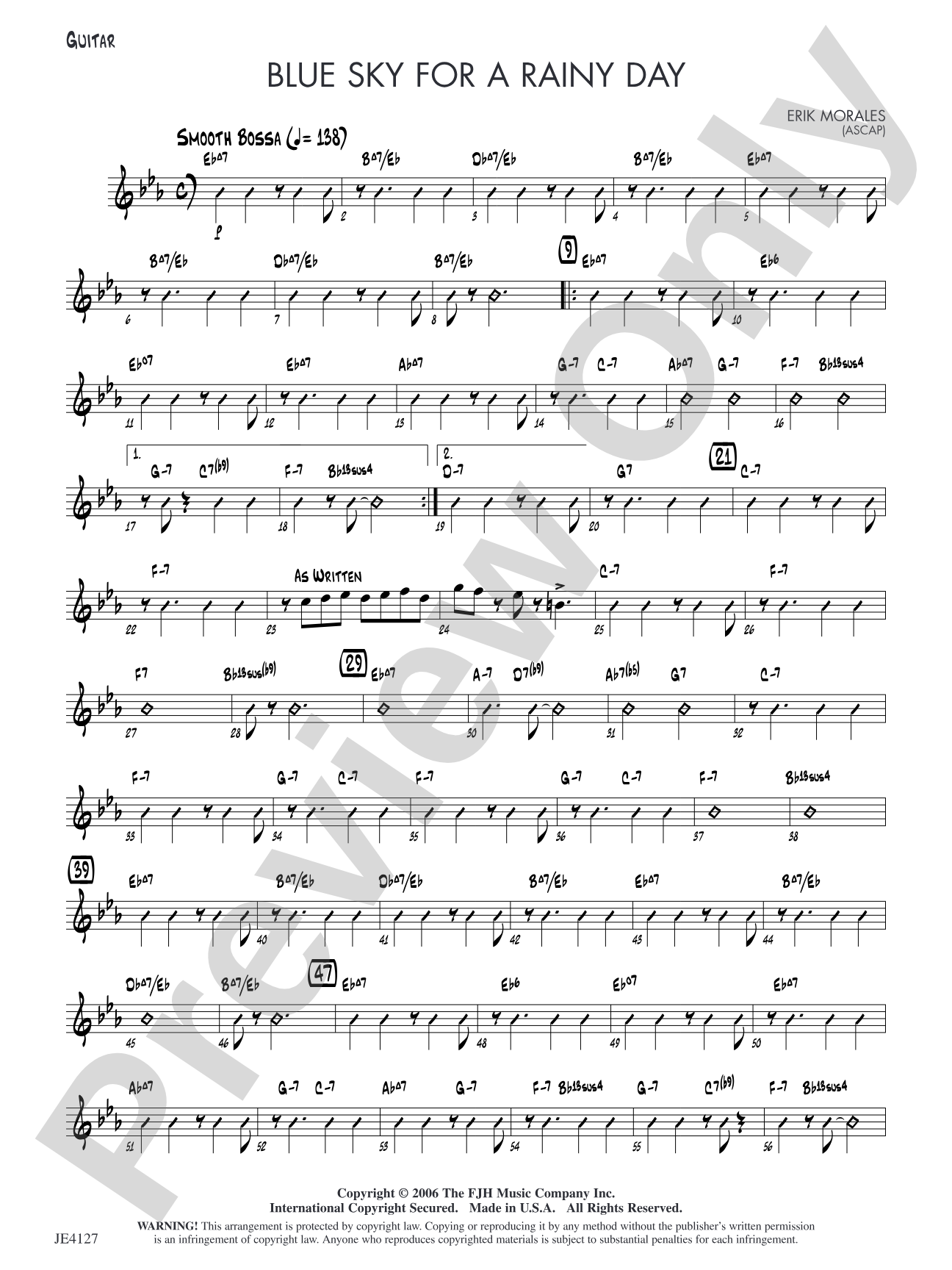 Blue Sky for a Rainy Day: Guitar
