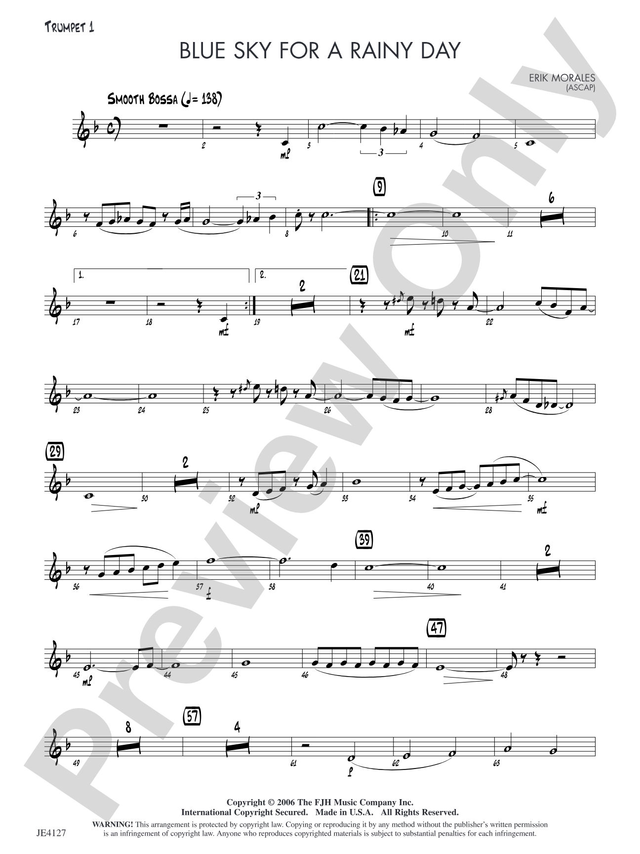 Blue Sky for a Rainy Day: Trumpet 1