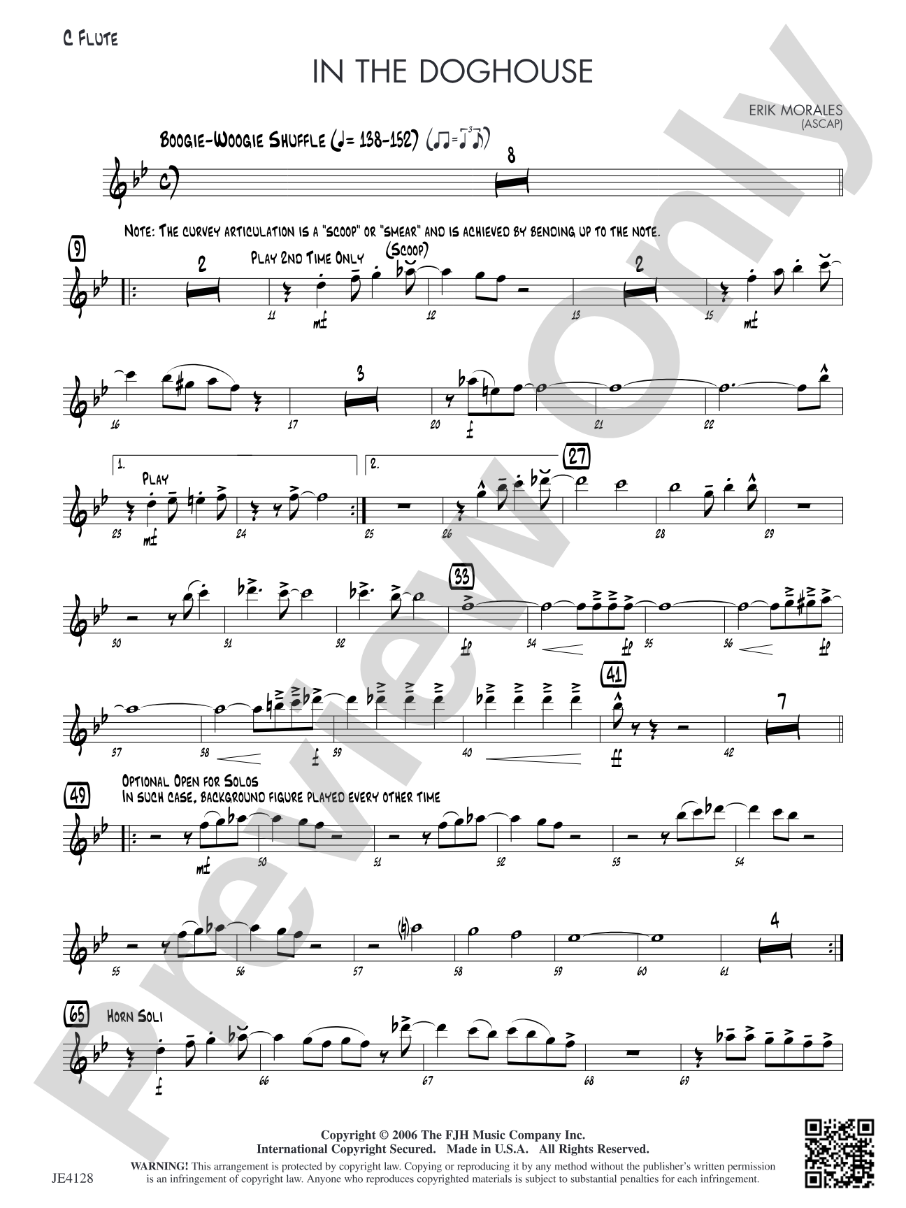 In the Doghouse: C Flute (Alternate Part)