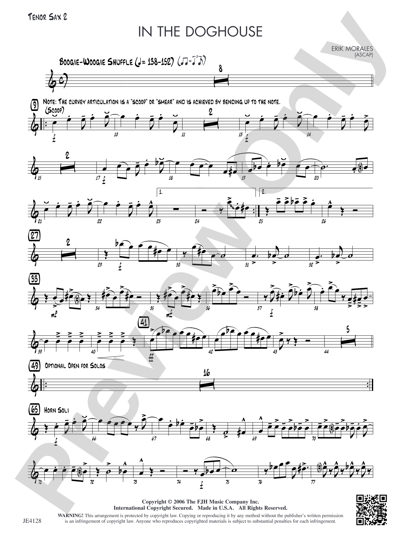 In the Doghouse: Tenor Sax 2