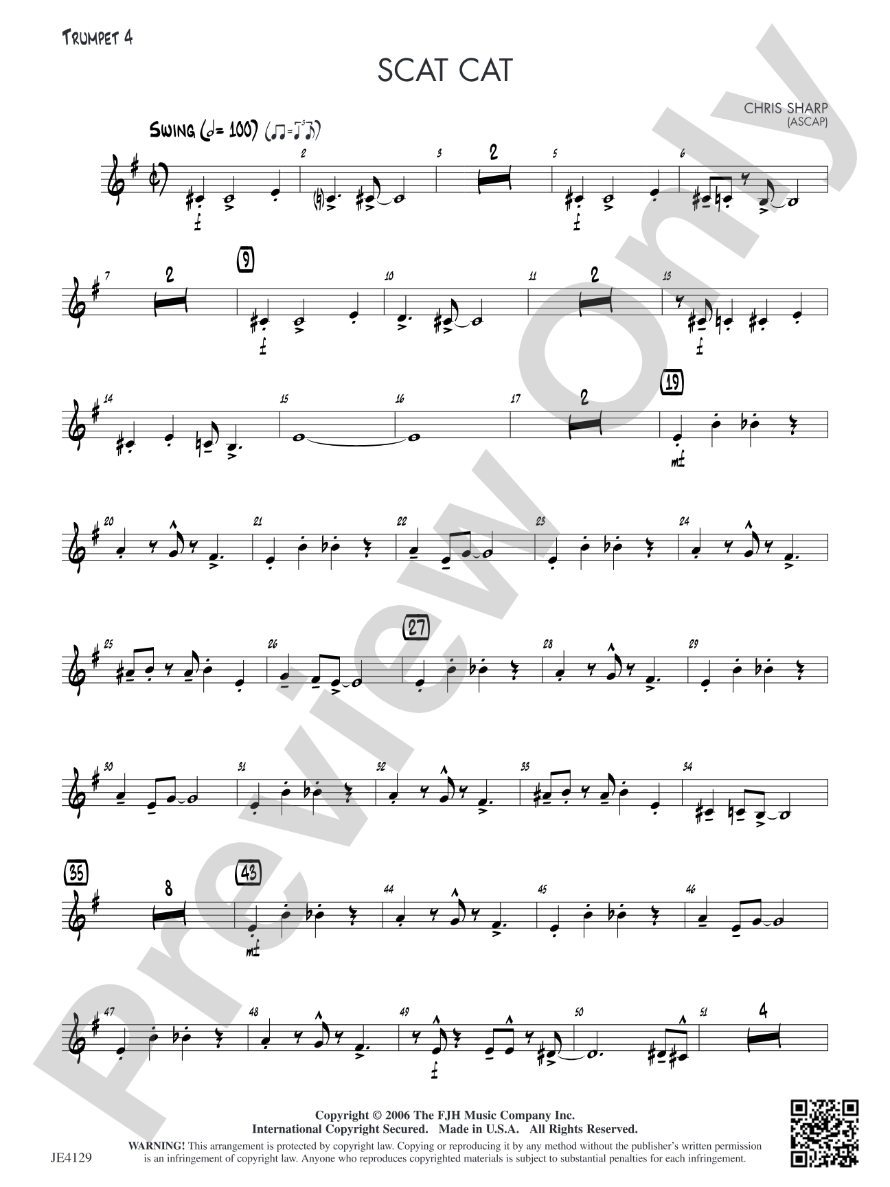 Scat Cat: Opt. Trumpet 4