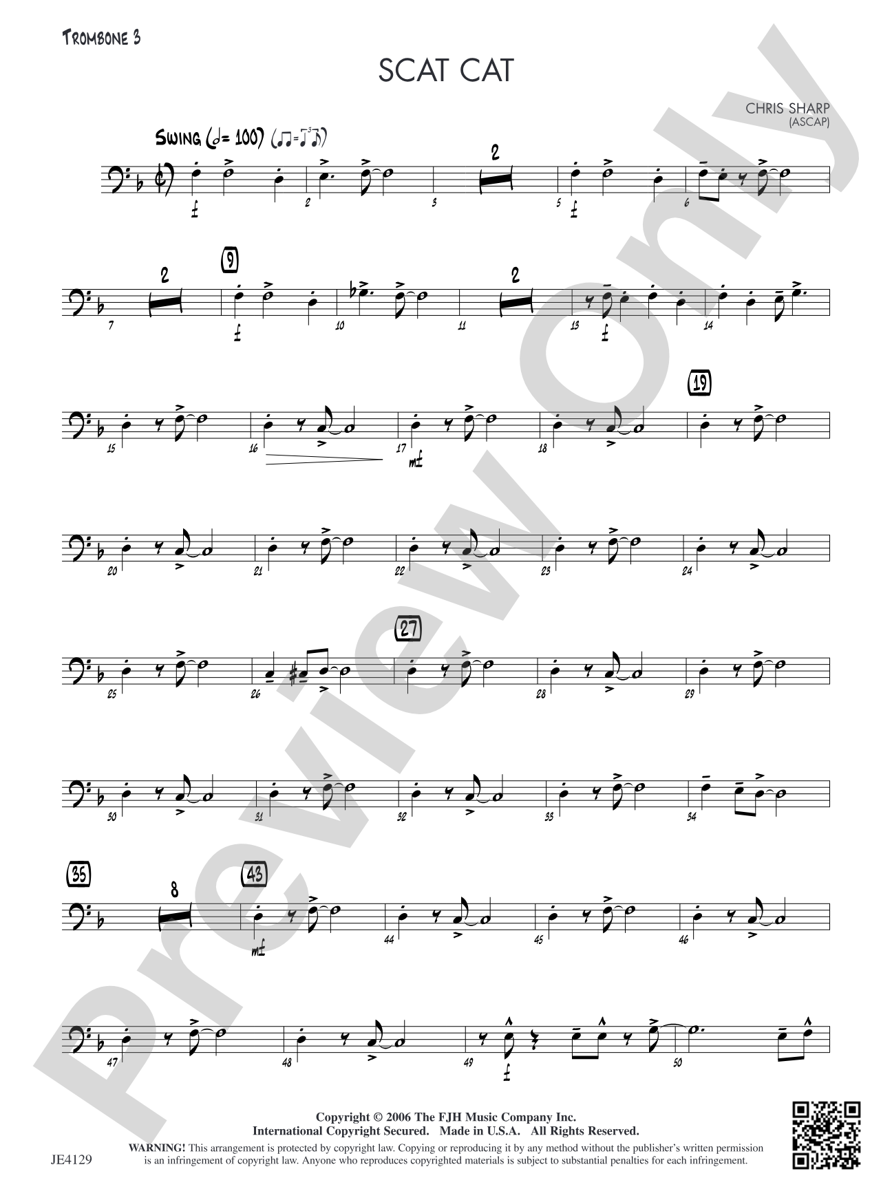 Scat Cat: Opt. Trombone 3