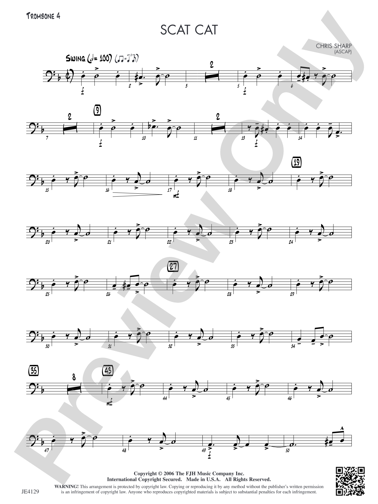 Scat Cat: Opt. Trombone 4